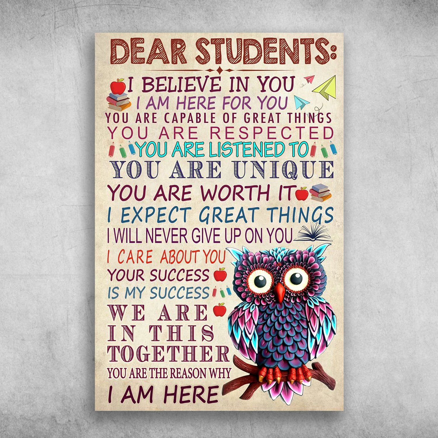 Dear Students I Believe In You I Am Here For You (5)