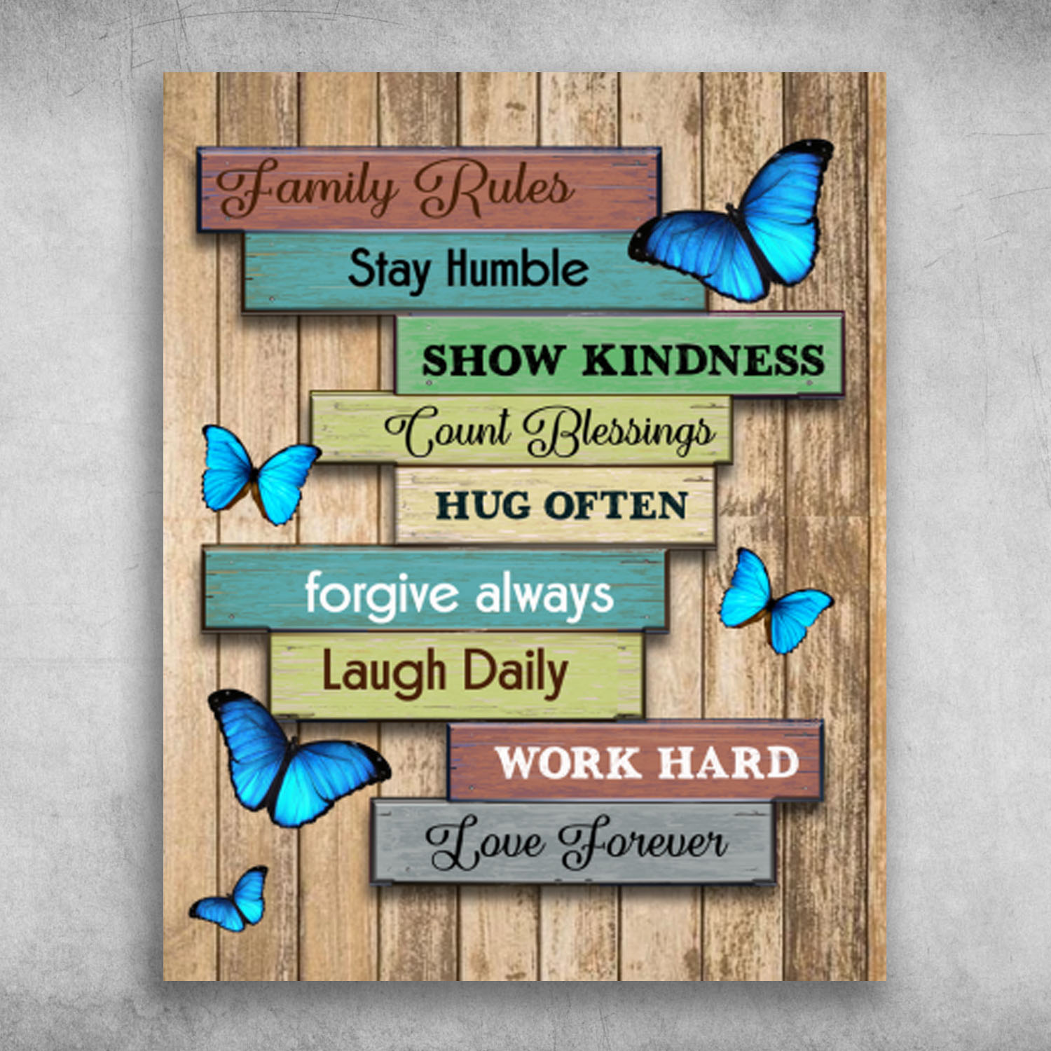 Family Rules Stay Humble Show Kindness