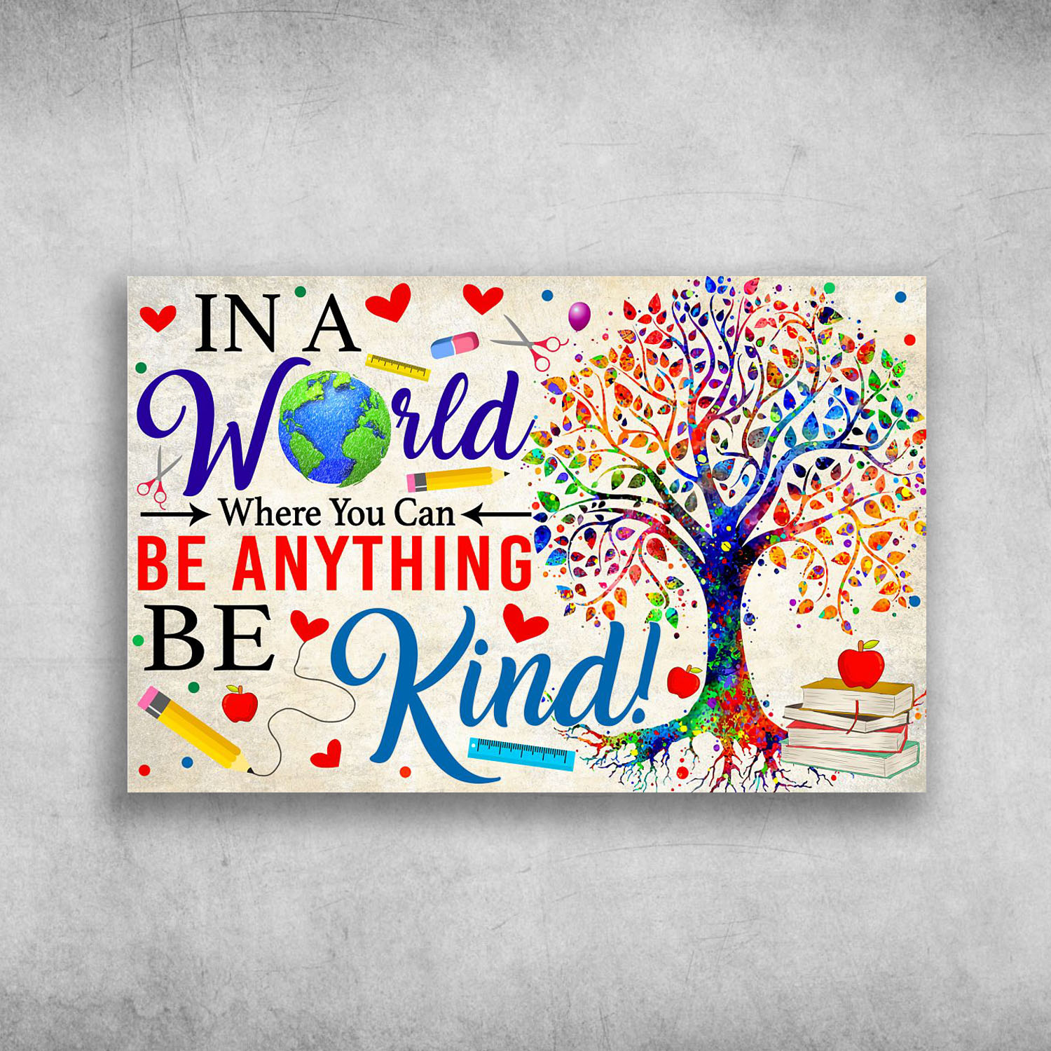 In A word Be Anything Be Kind Heart By Pencil