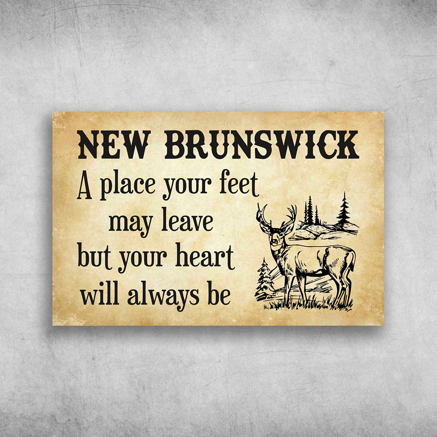 New Brunswick A Place Your Feet May Leave