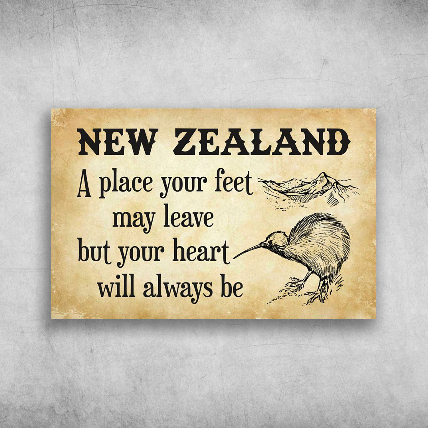 New Zealand A Place Your Feet May Leave