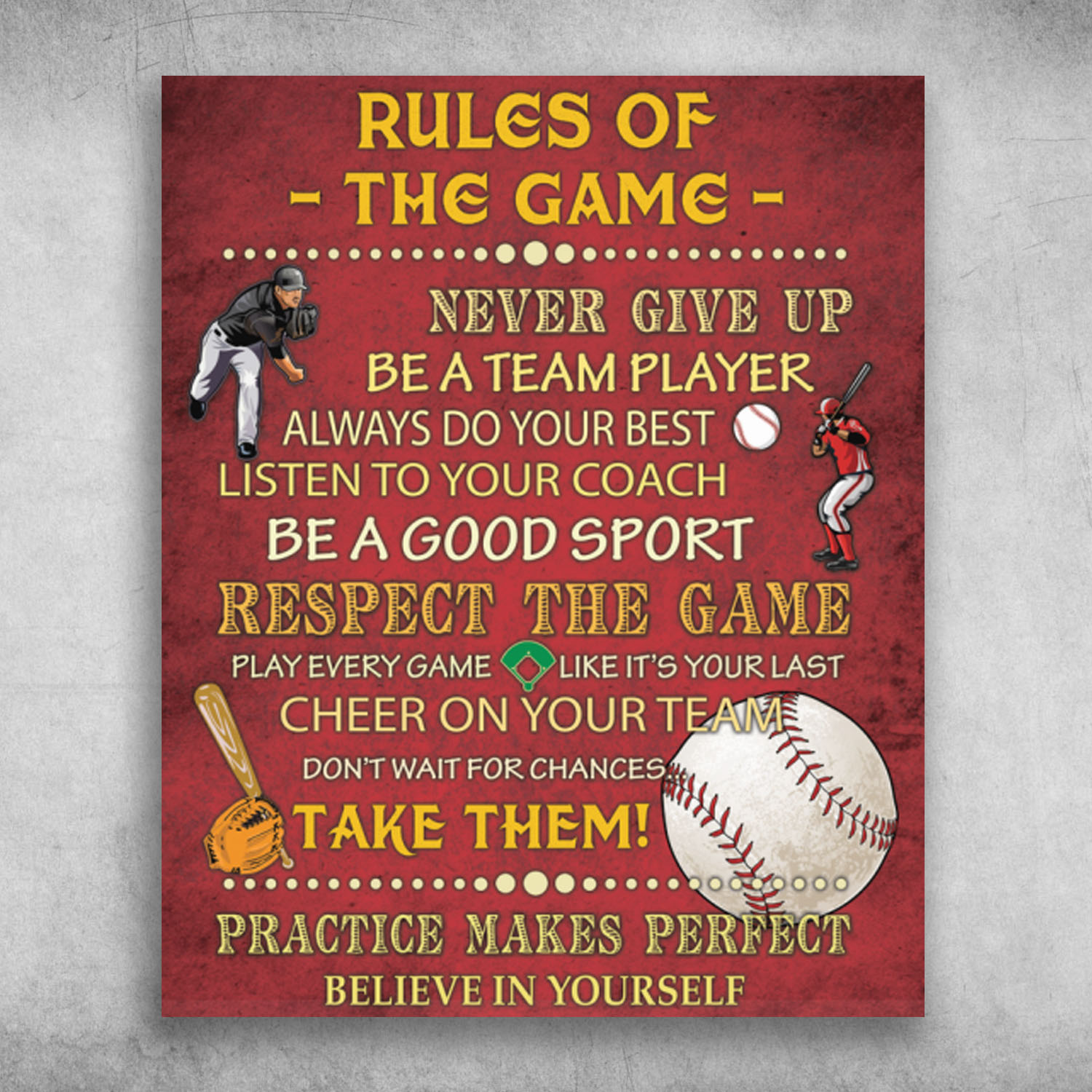 Rules Of The Game Never Give Up - FridayStuff