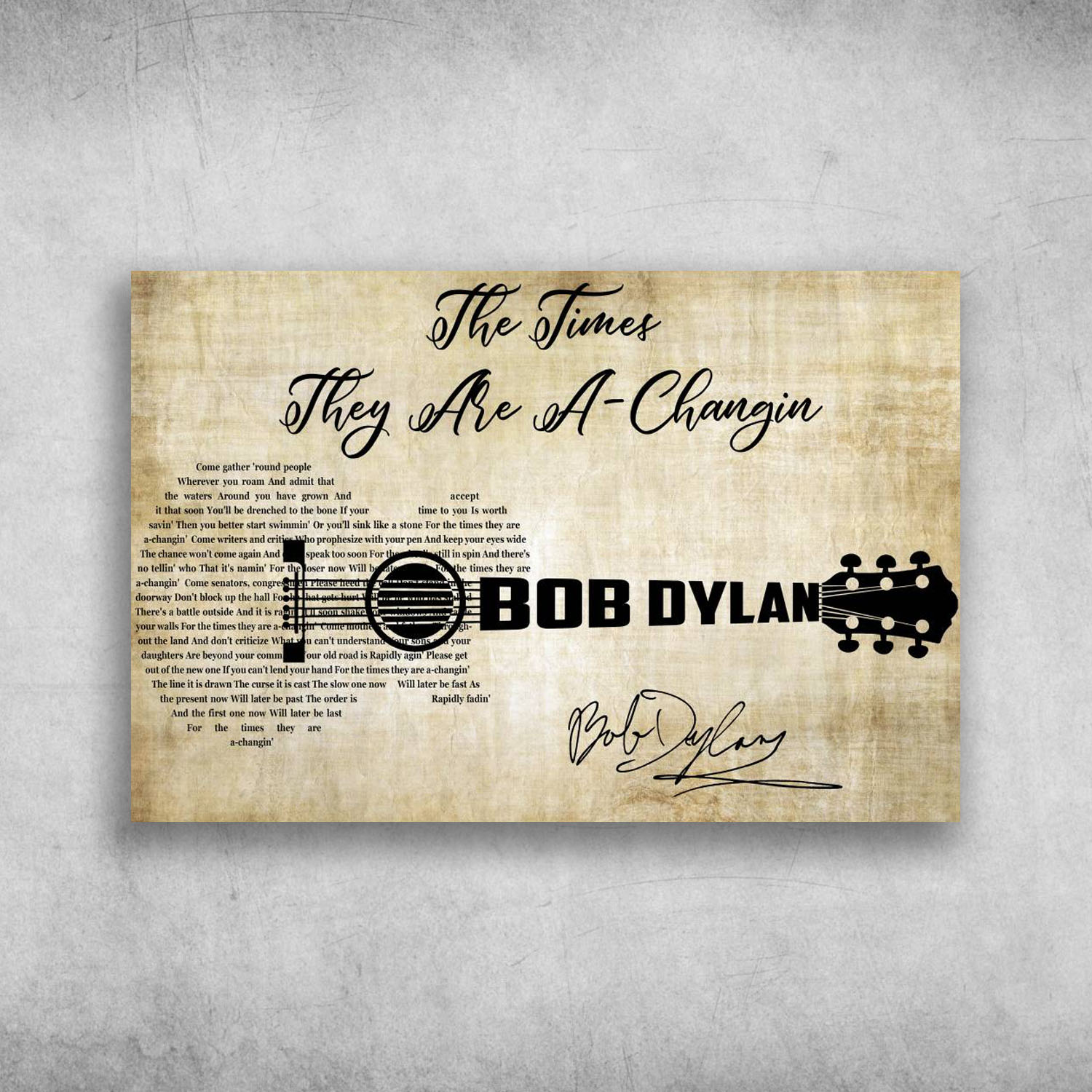 The Times They Are A Changin Bob Dylan