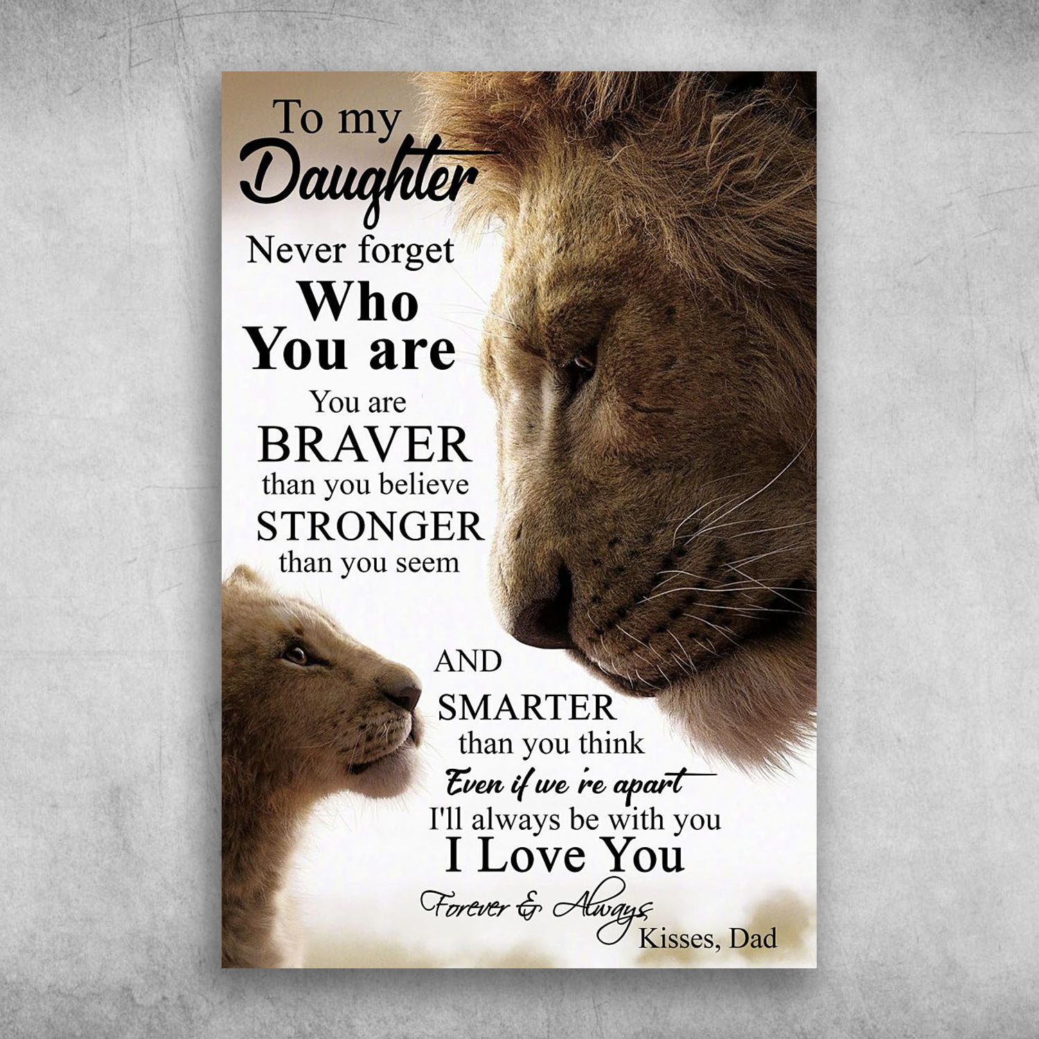 To My Daughter I'll Always Be With You