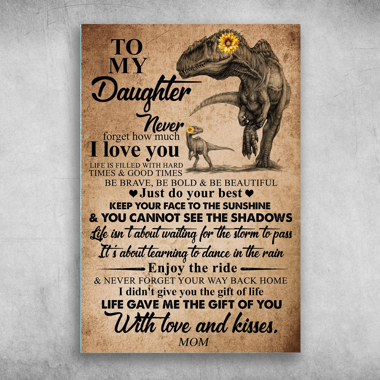 To My Daughter Never Forget That I Love You Mom To Daughter Gift Mom To Daughter 