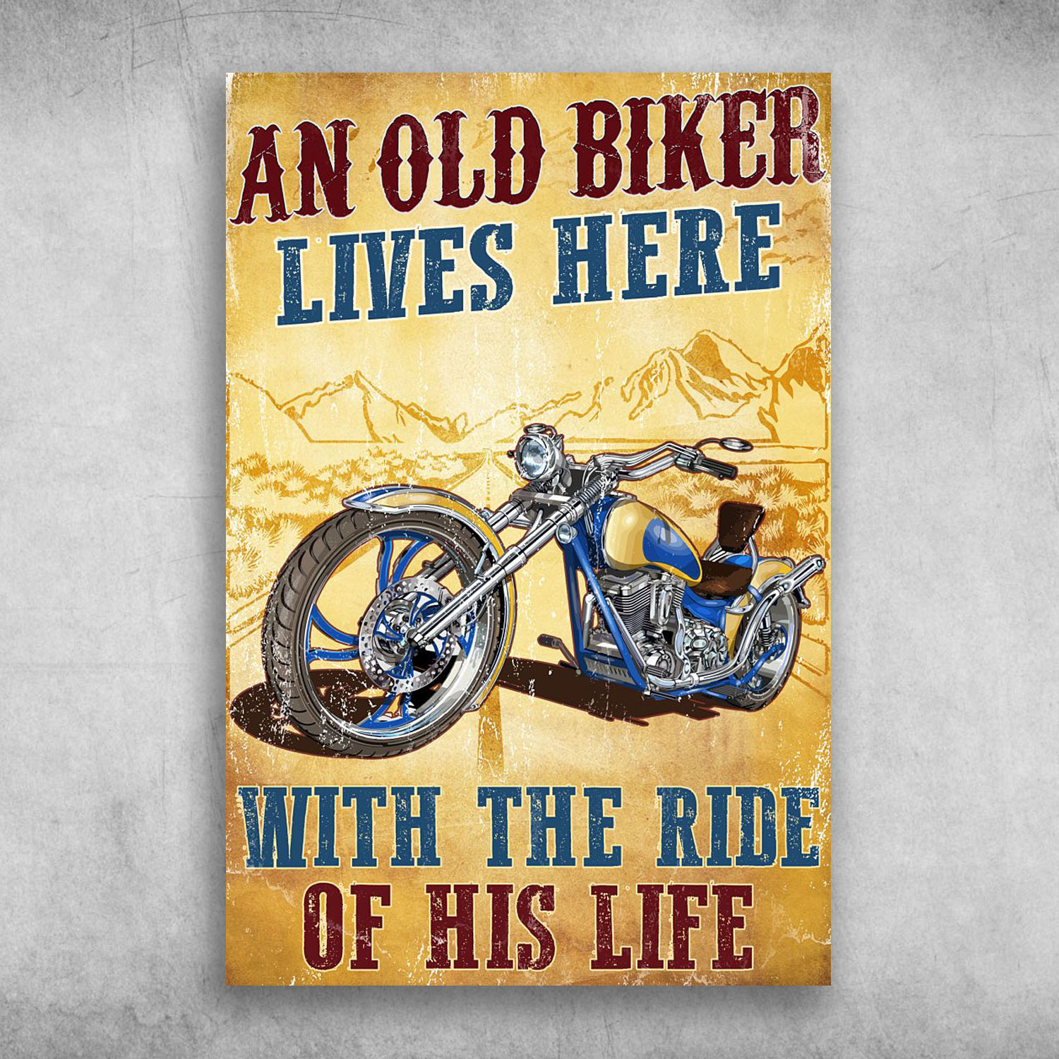 An Old Biker Lives Here With The Ride Of His Life