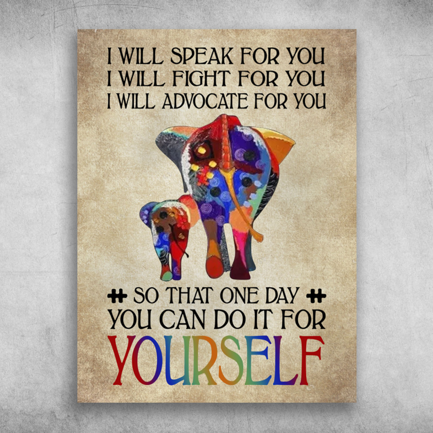 Autism I Will Fight For You You Can Do It For Yourself