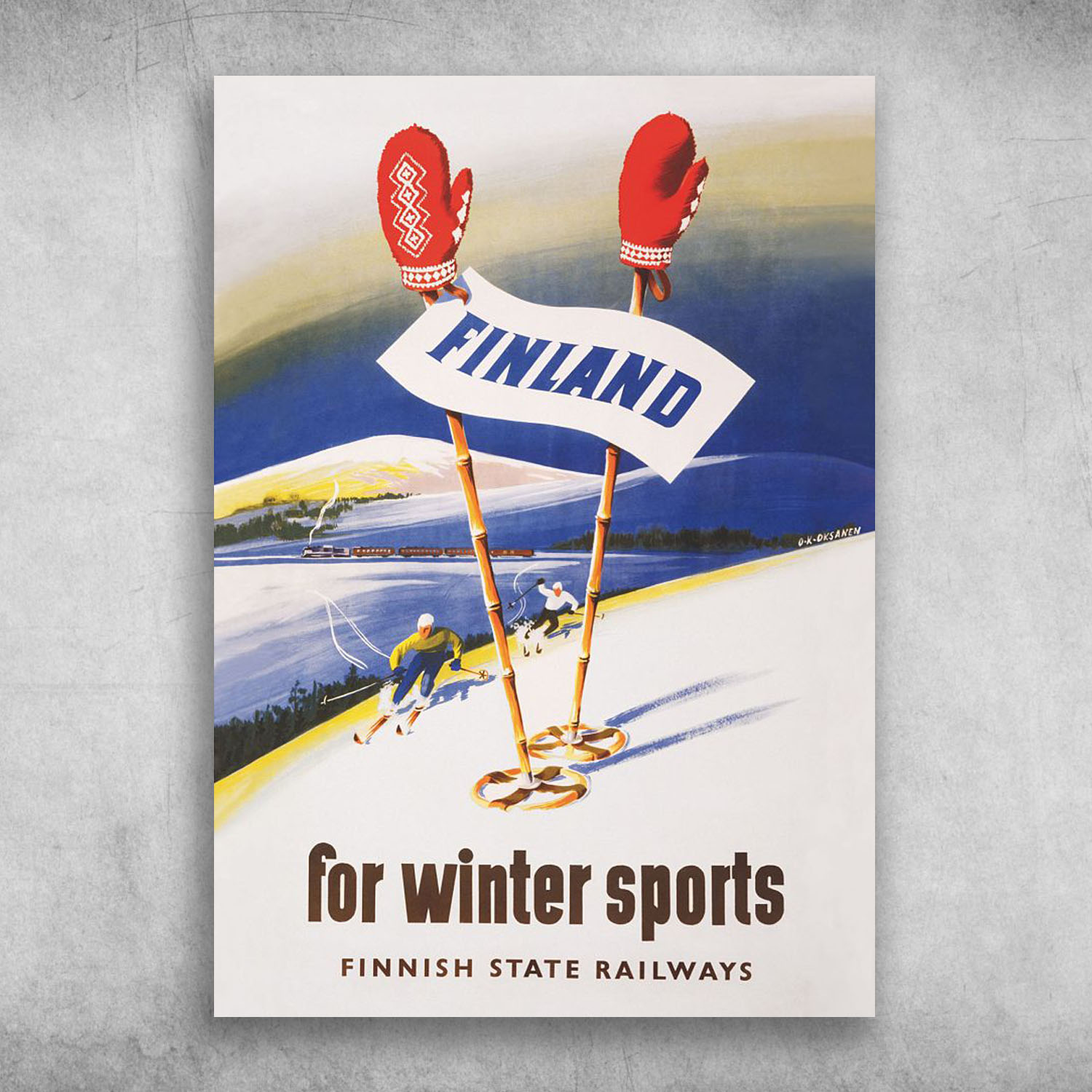 Finland For Winter Sports Finnish State Railways