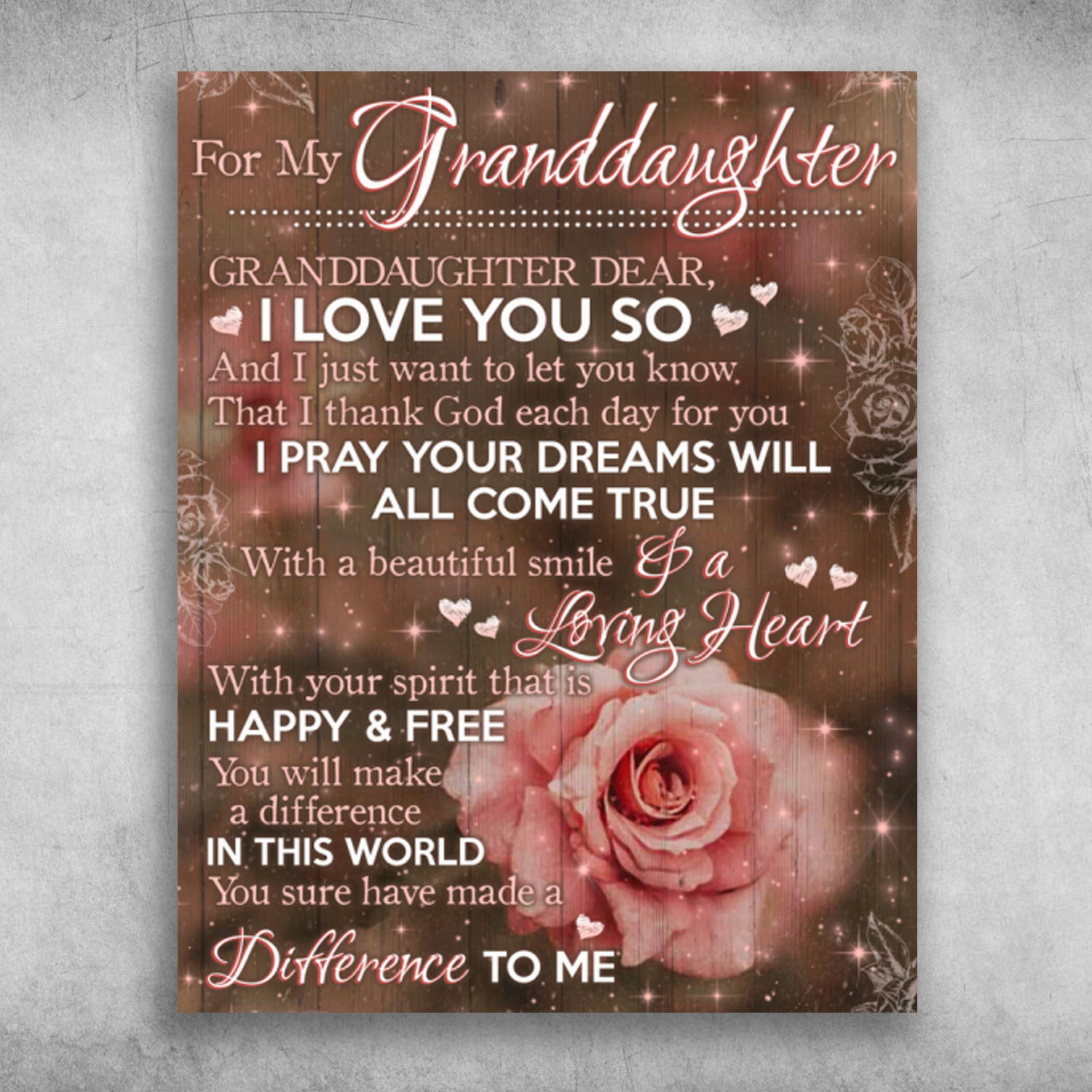 For My Granddaughter I Love You So