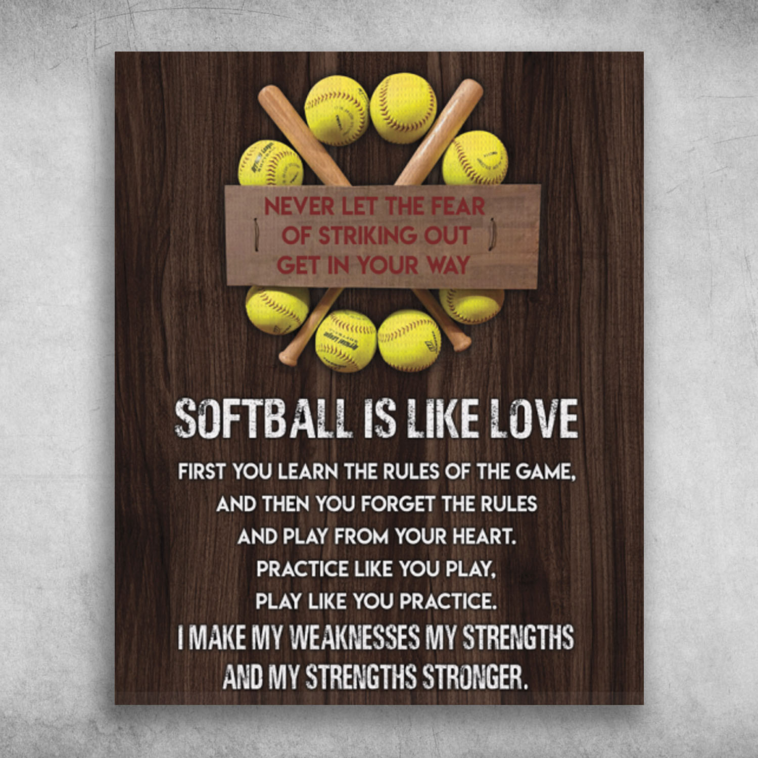 Get In Your Way Softball Is Like Love