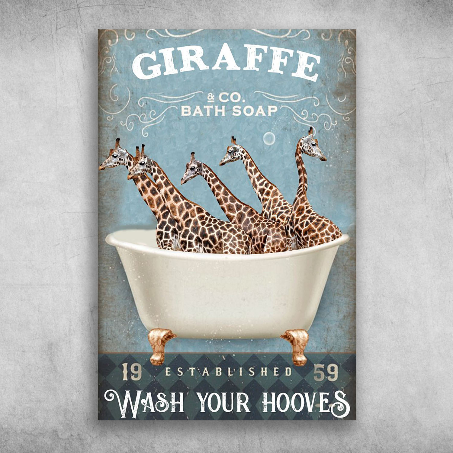 Giraffe Bath Soap Established Wash Your Hooves