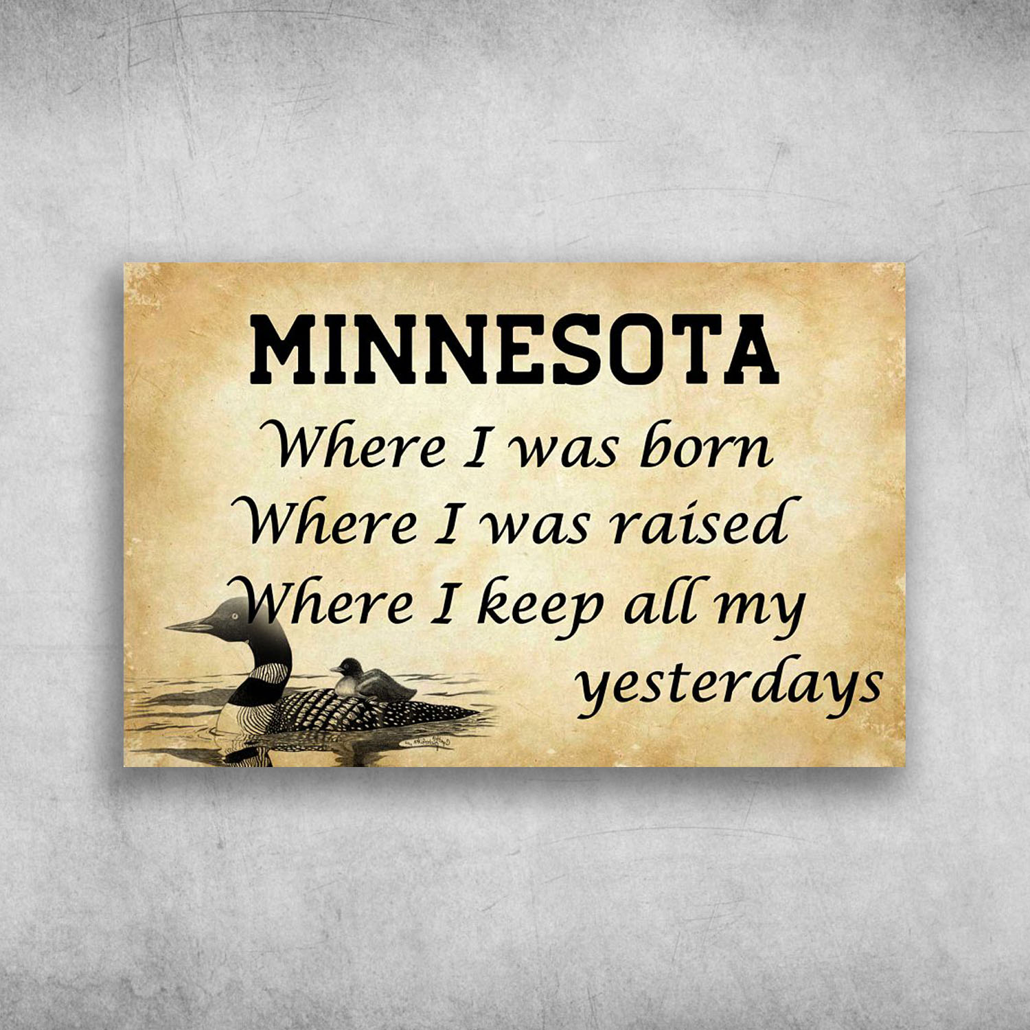 Minnesota Where I Keep All My Yesterday
