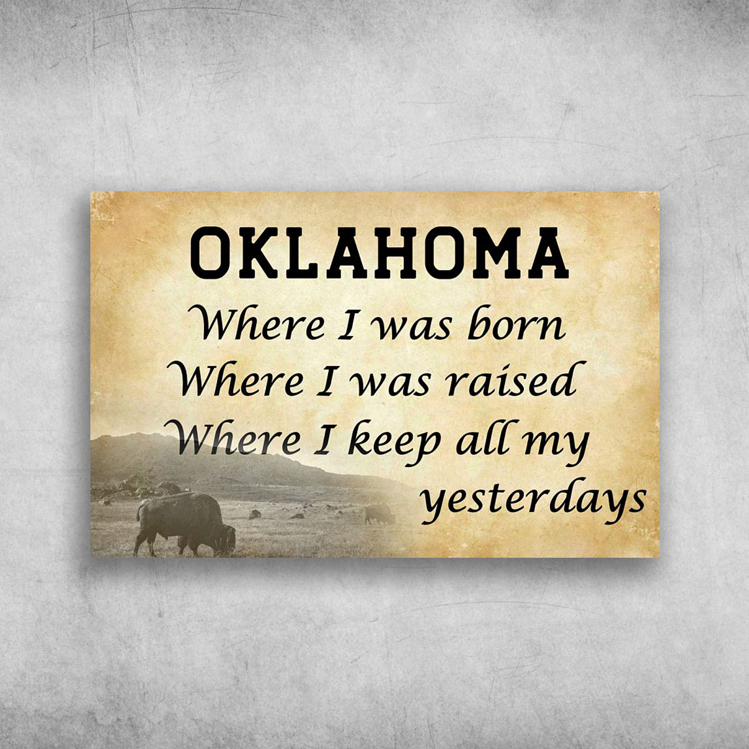 Oklahoma Where I Was Born