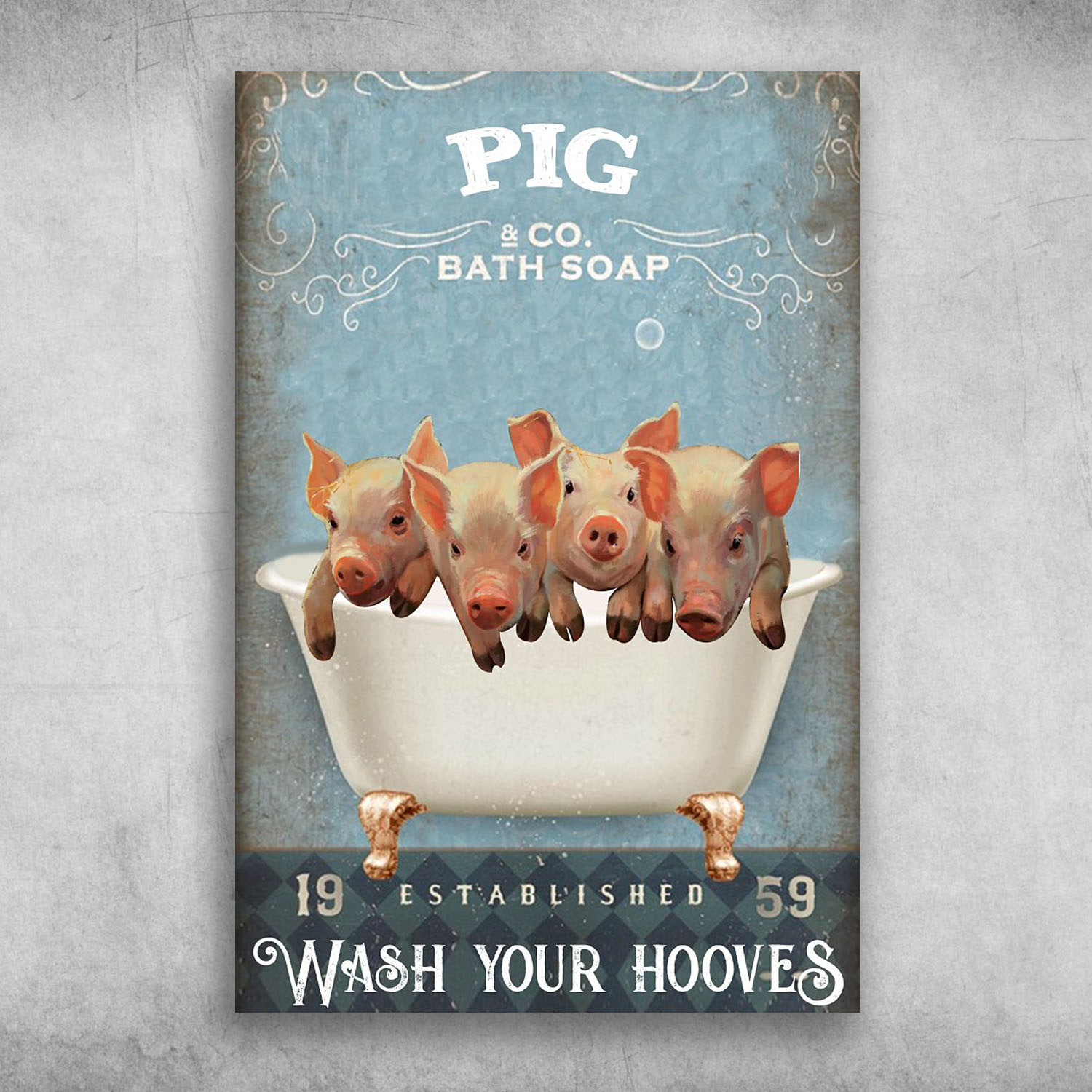 Pig Bath Soap Established Wash Your Hooves