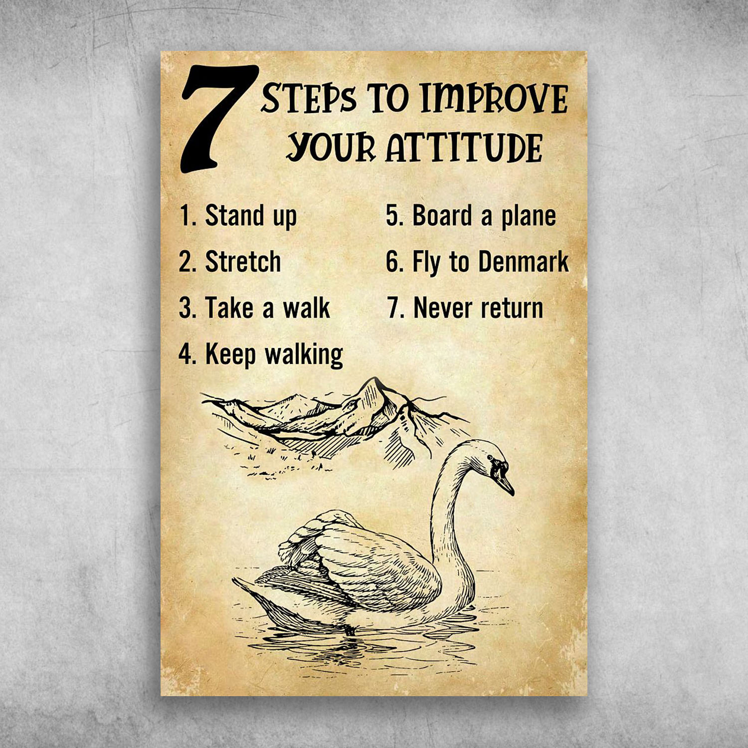 Seven Steps To Improve Your Attitude Swan On The Lake