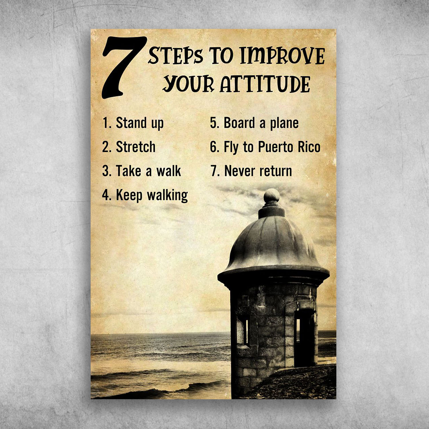 Steps To Improve Your Attitude Fort El Morro Puerto Rico