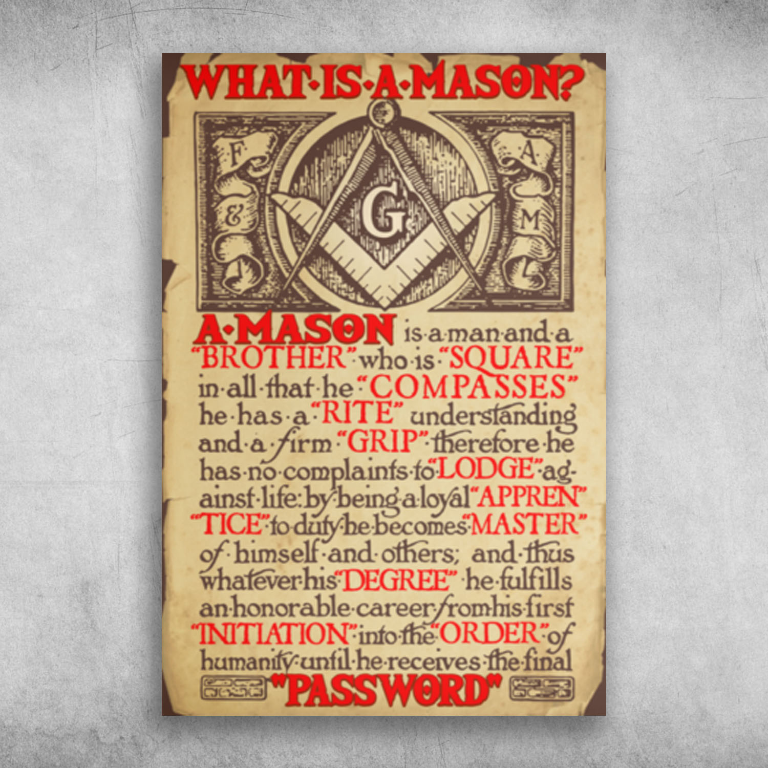 What Is A Mason The Final Password