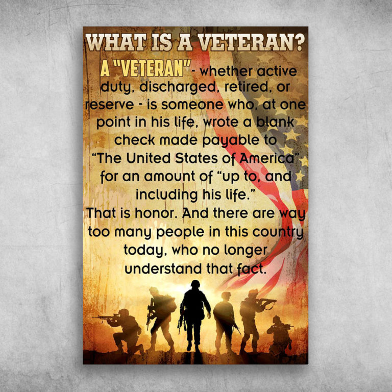 Canadian Veteran Honour And Freedom Canvas, Poster - FridayStuff