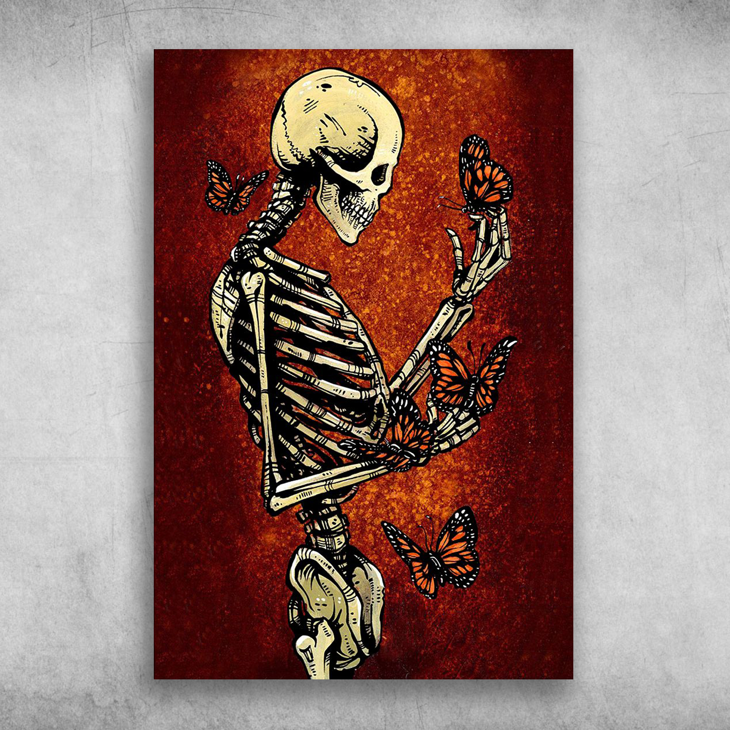 Butterfly Human Skeleton Anatomy New Day Of The Dead