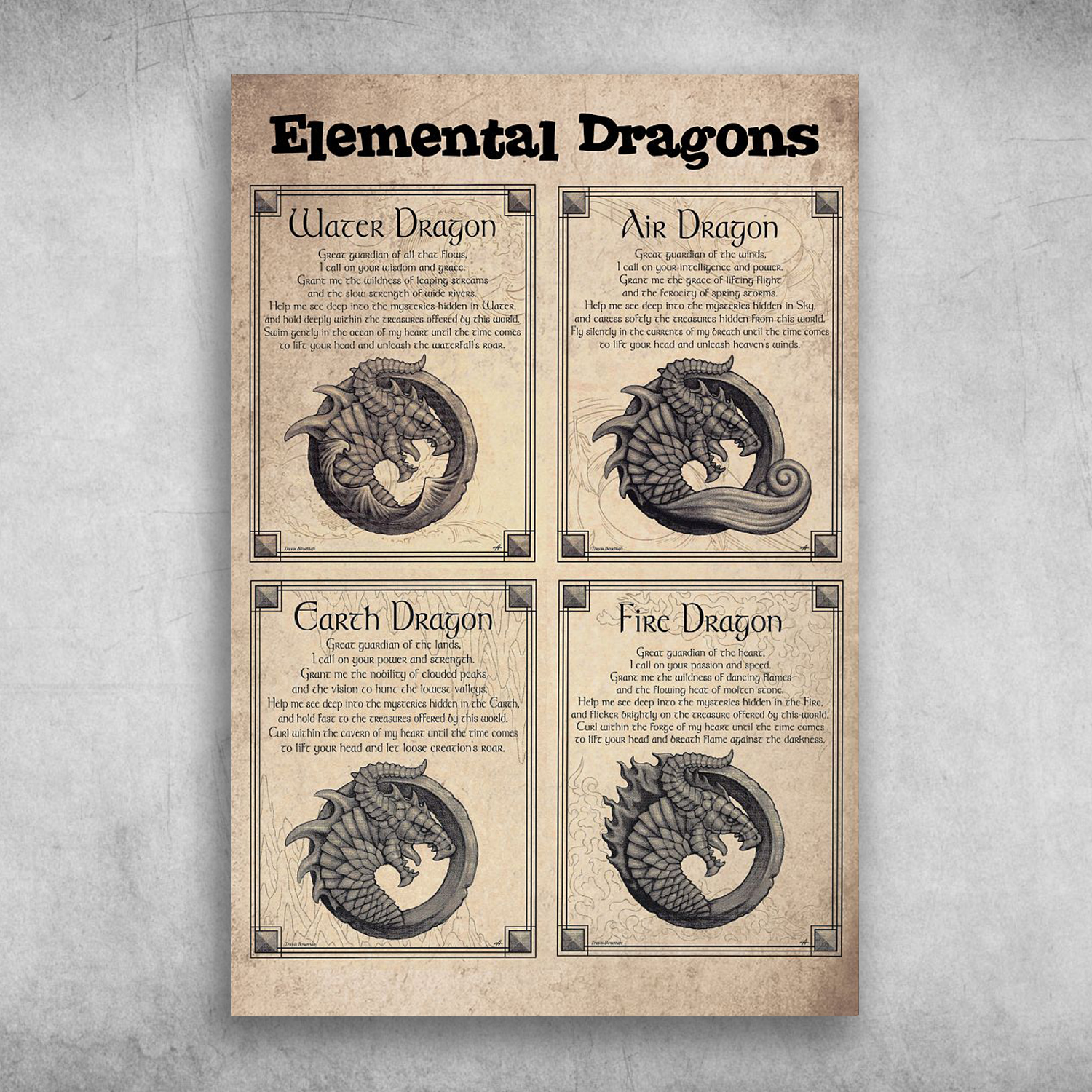 Elemental Dragons Water Dragon Air Dragon