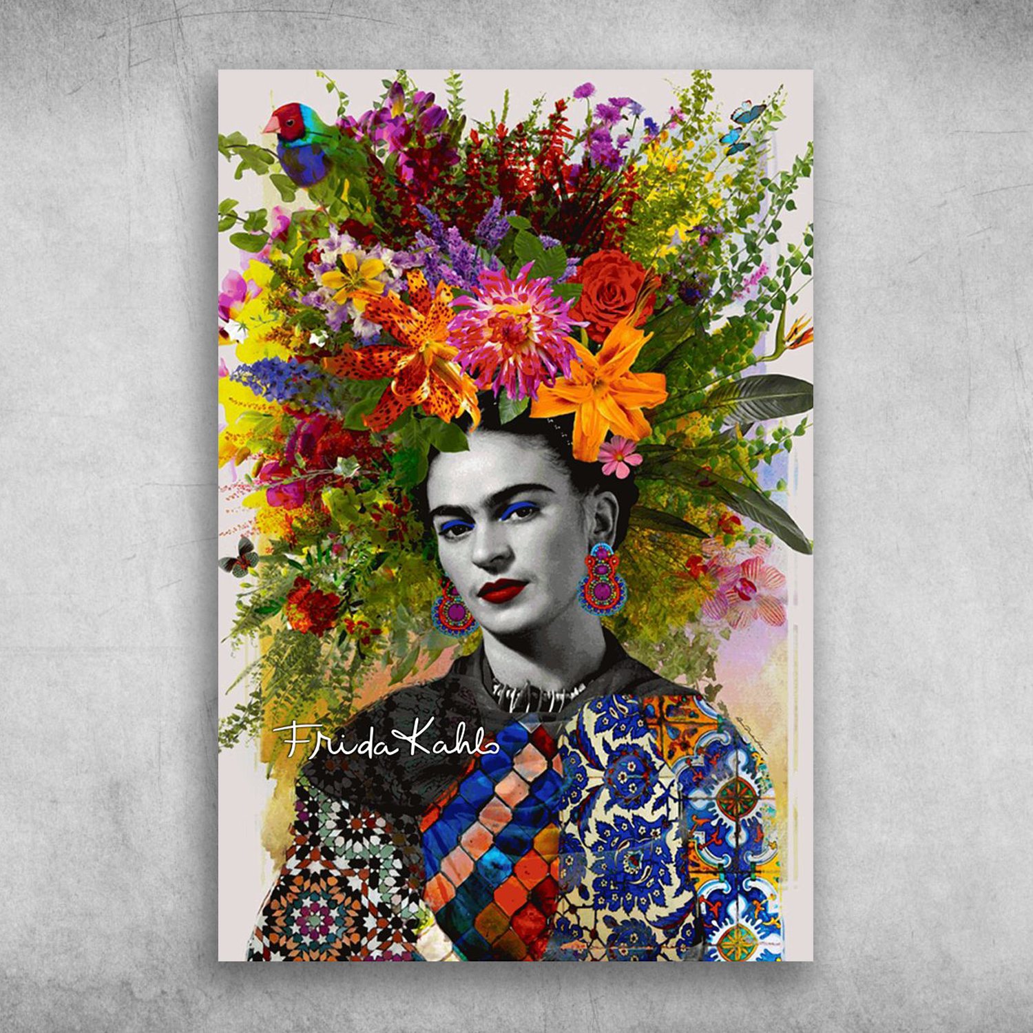 Gitana Frida Frida Kahlo And Beautiful Flowers