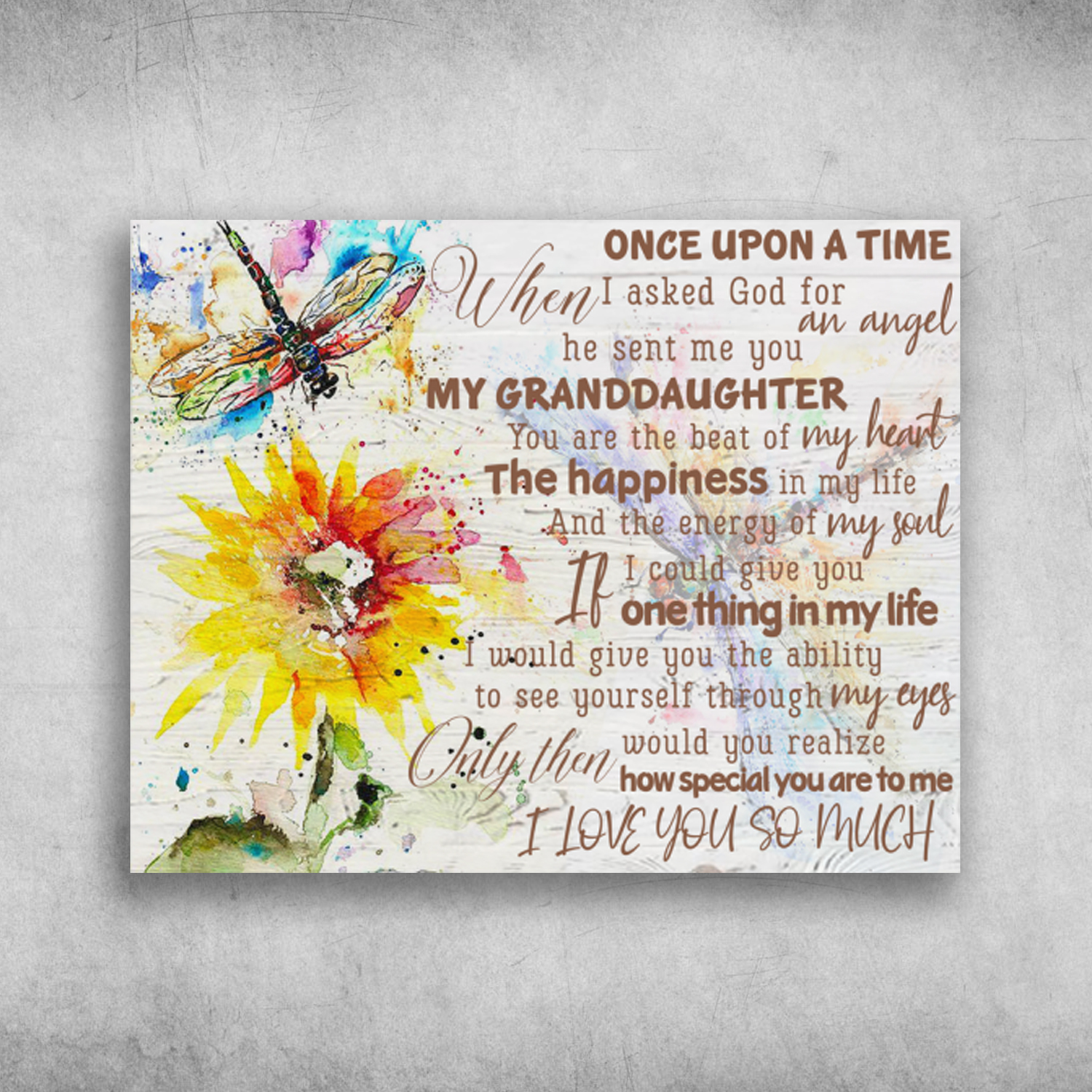 How Special You Are To Me I Love You So Much My Granddaughter