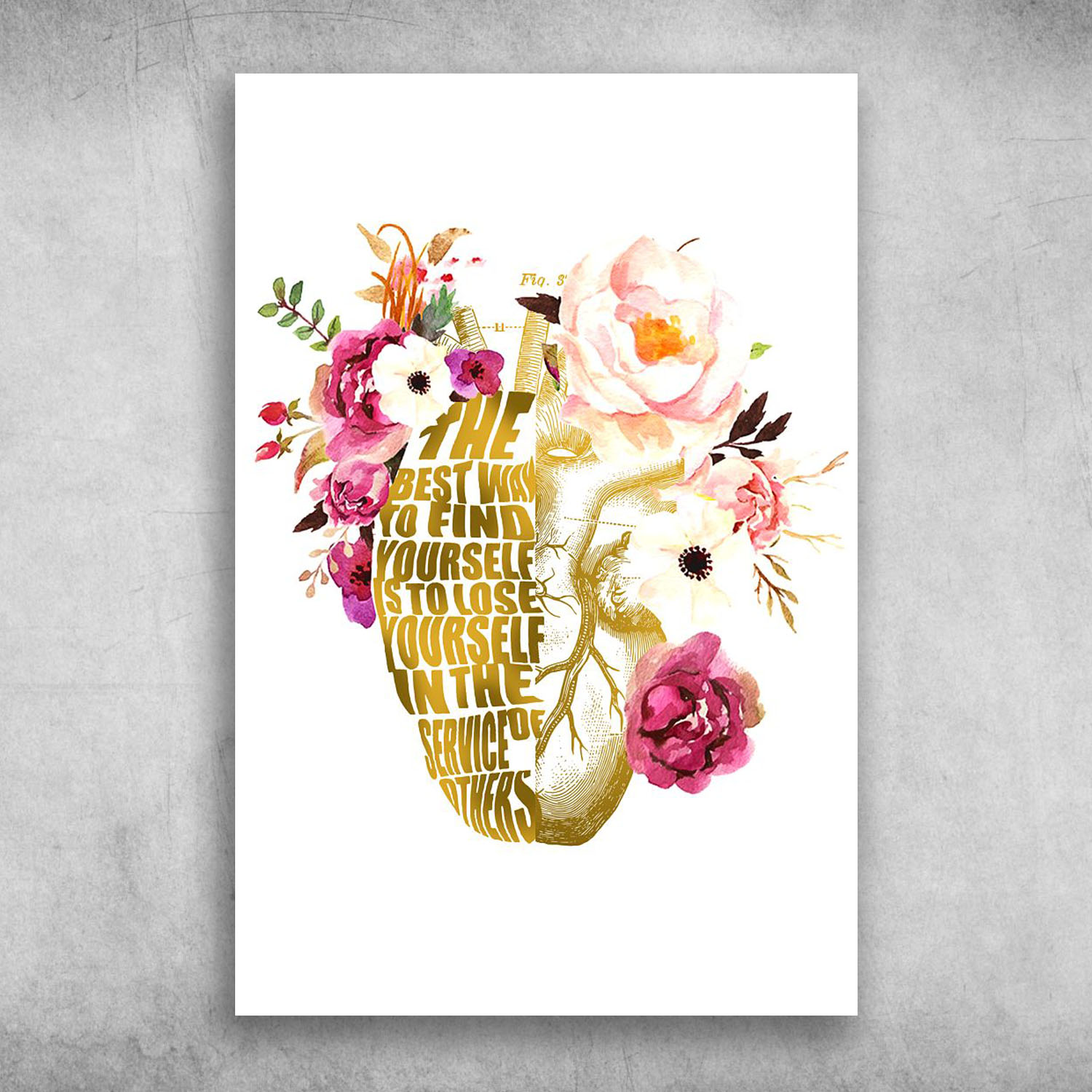 Human Heart Anatomy Floral Heart The Best Way To Find Your Self