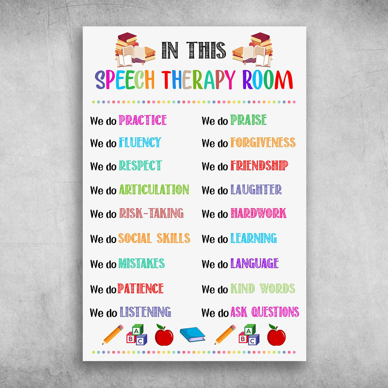 In This Speech Therapy Room We Do Social Skills