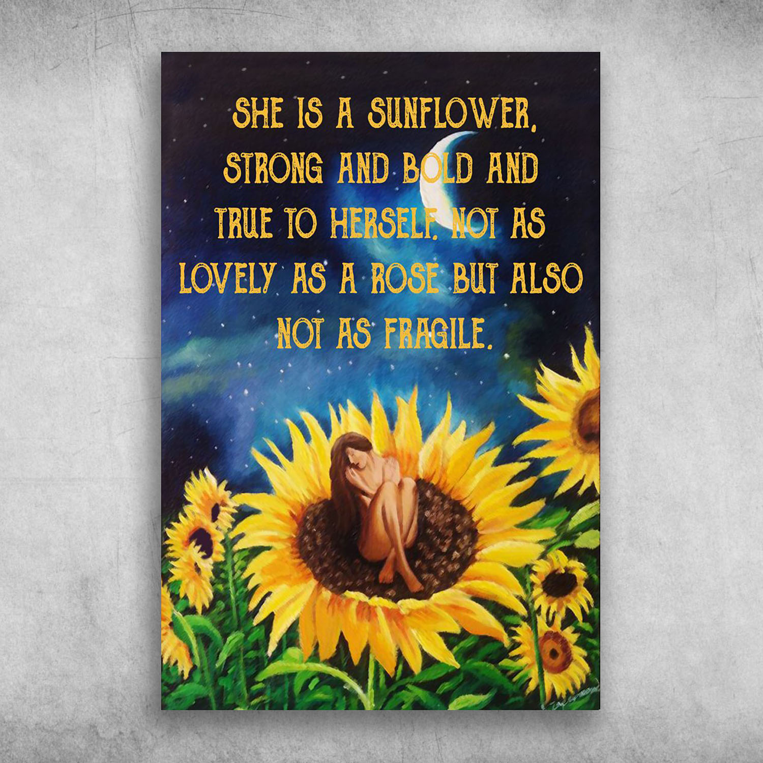 Nude Girl With Sunflowers She Is A Sunflower