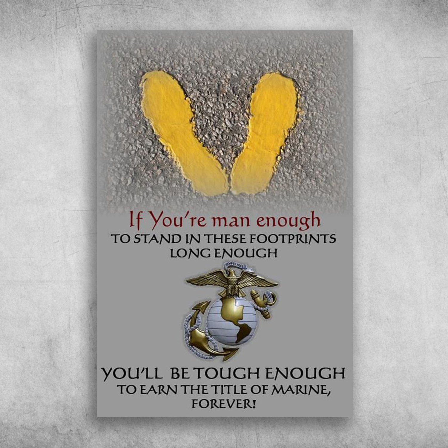 On The Yellow Footprints United States Marine Corps