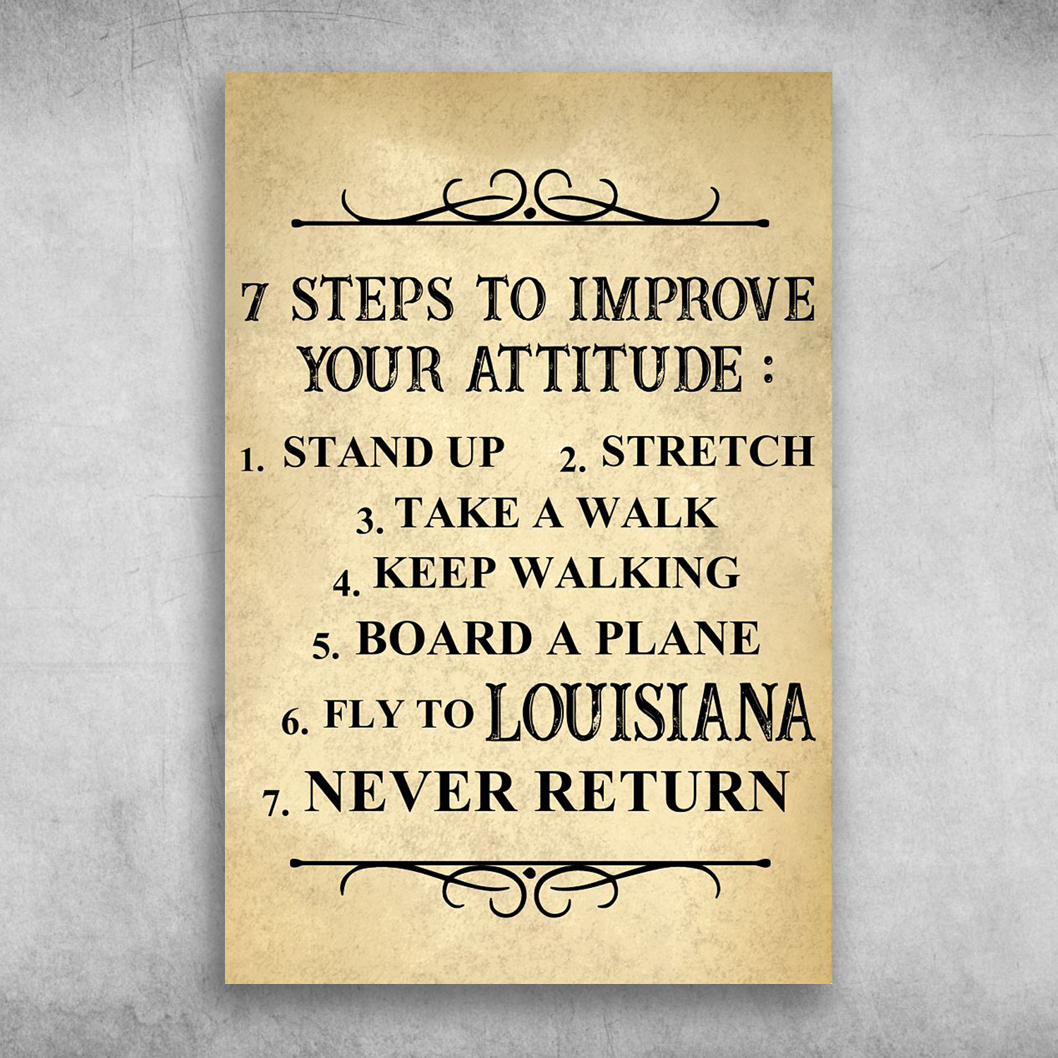 Seven Steps To Improve Your Attitude Fly To Louisiana
