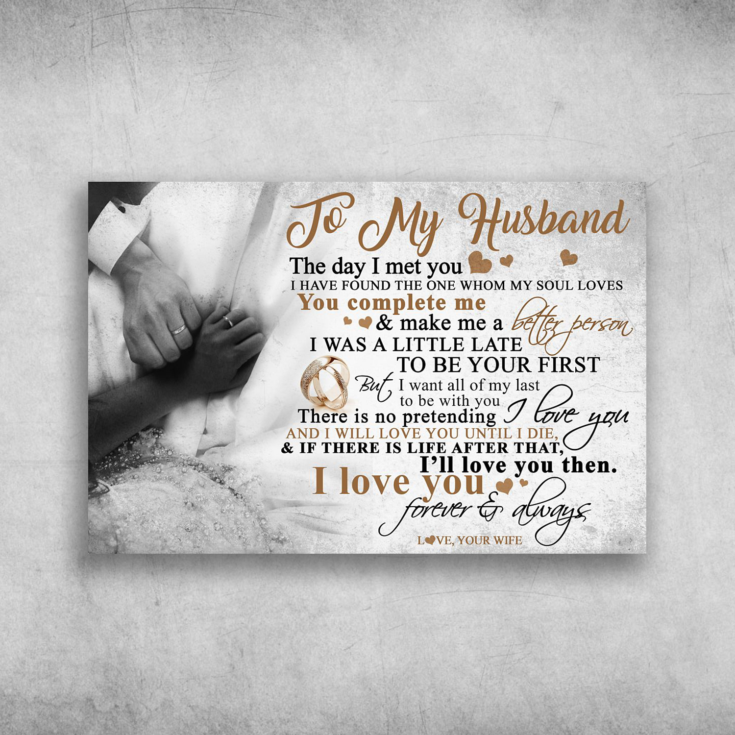 To My Husband Once Upon A Time I Love You Forever And Always Love Your Wife