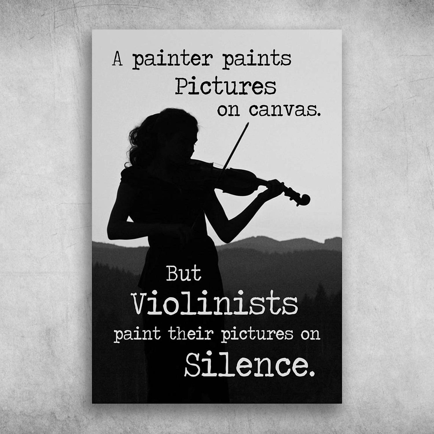Violinists Paint Their Pictures On Silence