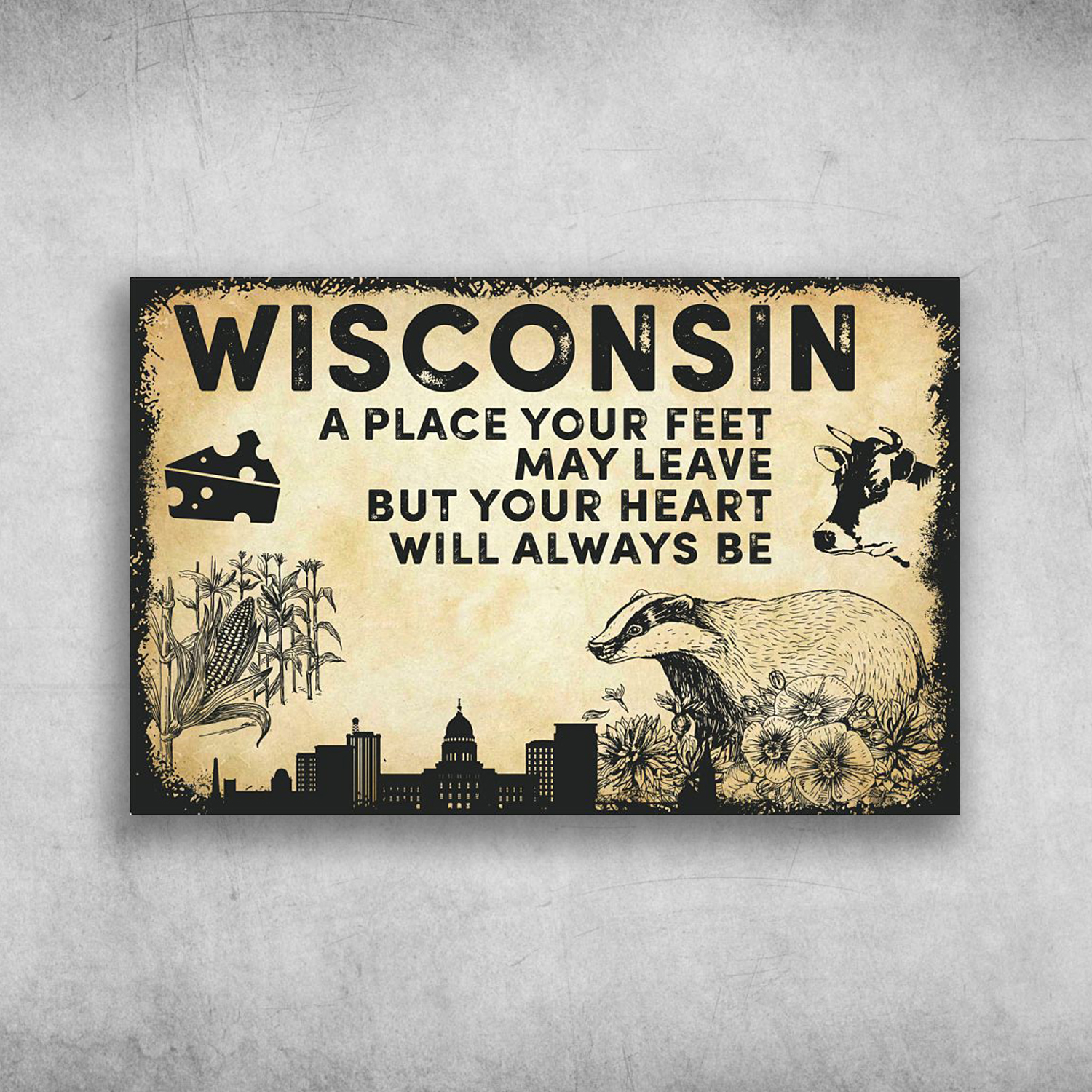 Wisconsin America A Place Your Feet May Leave