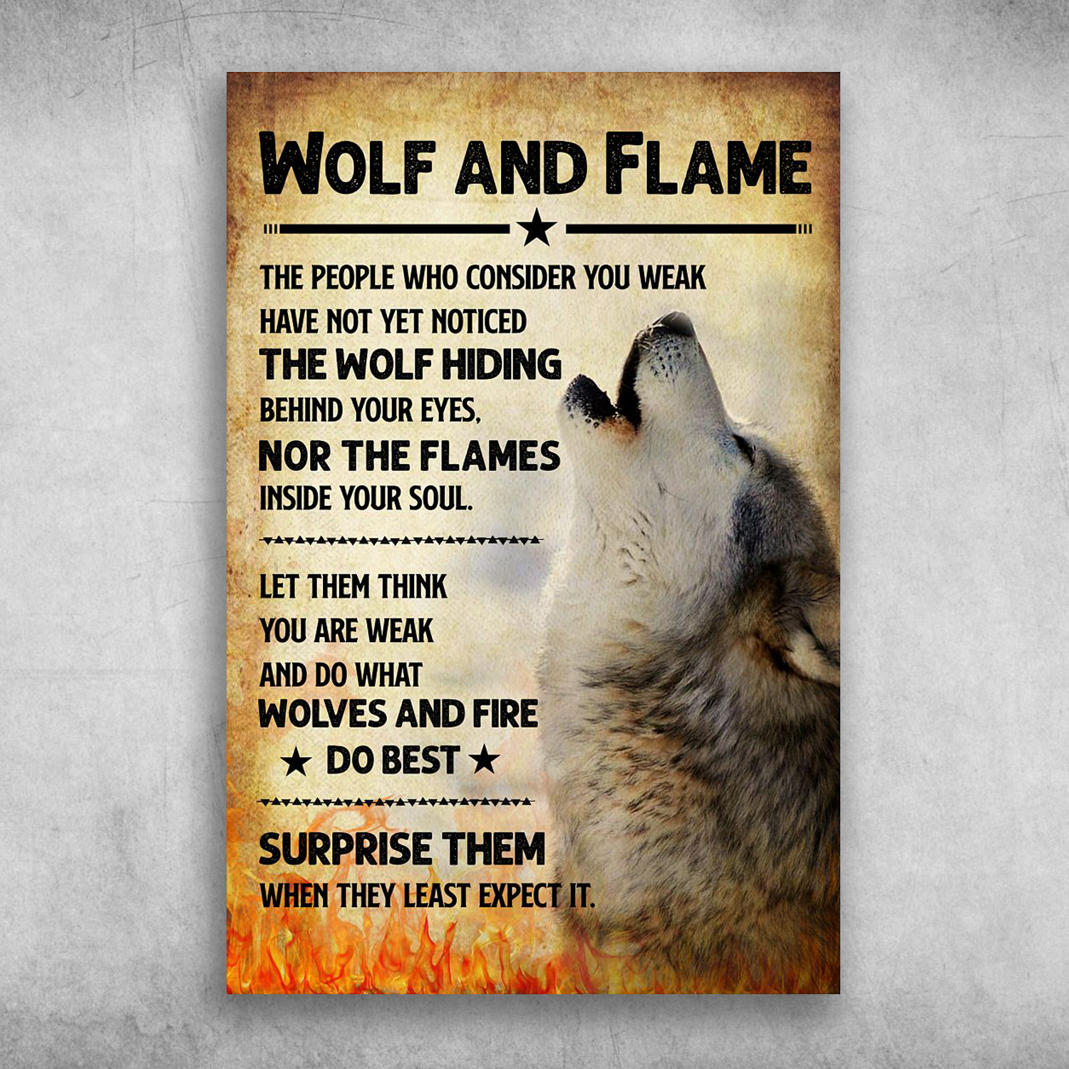 Wolf And Flame Surprise Them When They Least Expect It