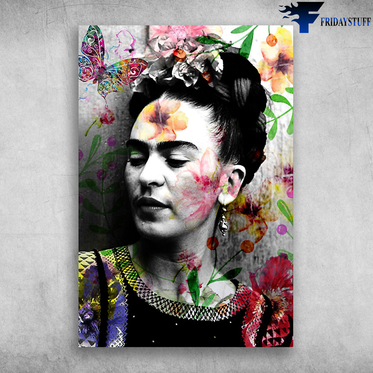 Butterfly Beautiful Floral Frida Kahlo Mexican Artists