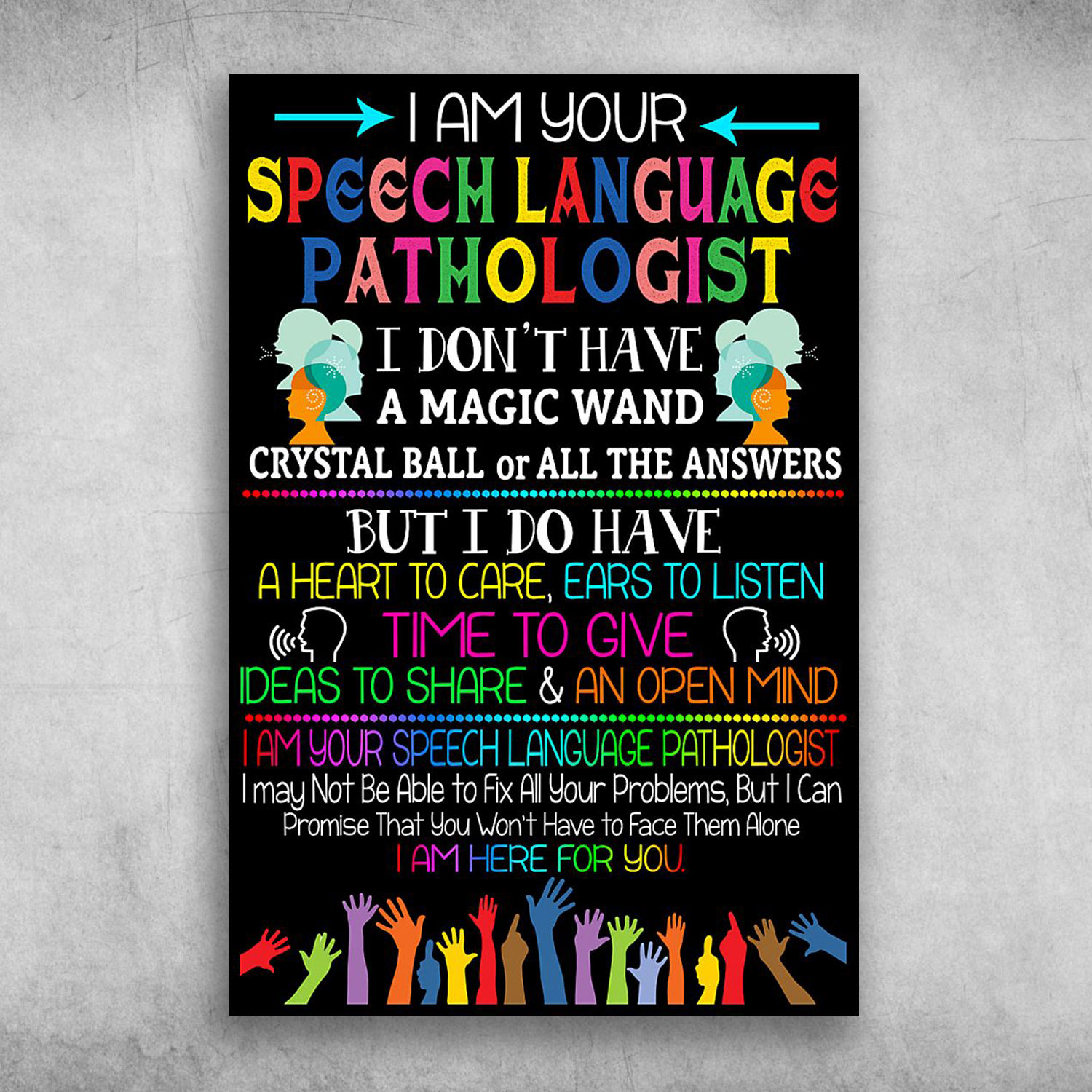 I Am Your Speech Language Pathologist I Am Here For You