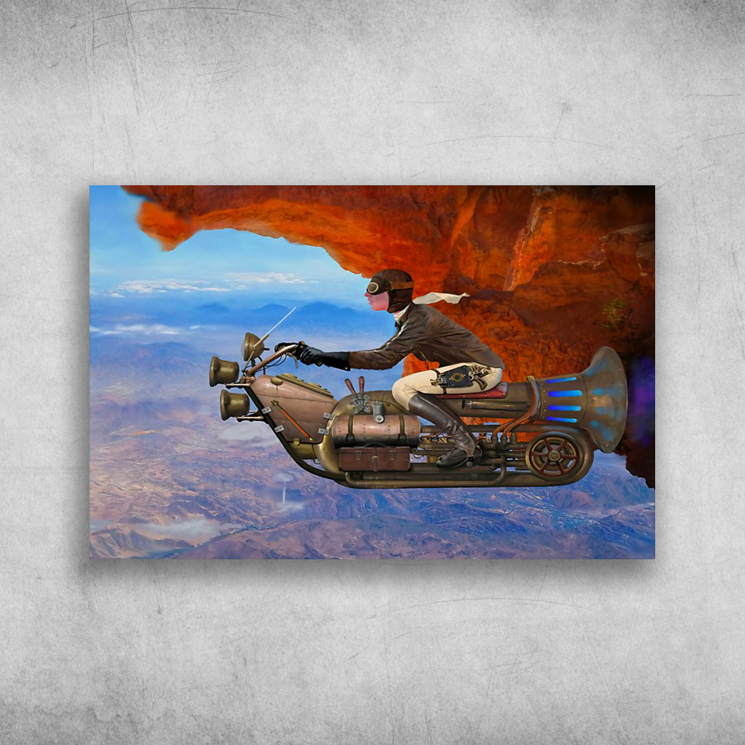 Steampunk Flying Machine Science Fiction