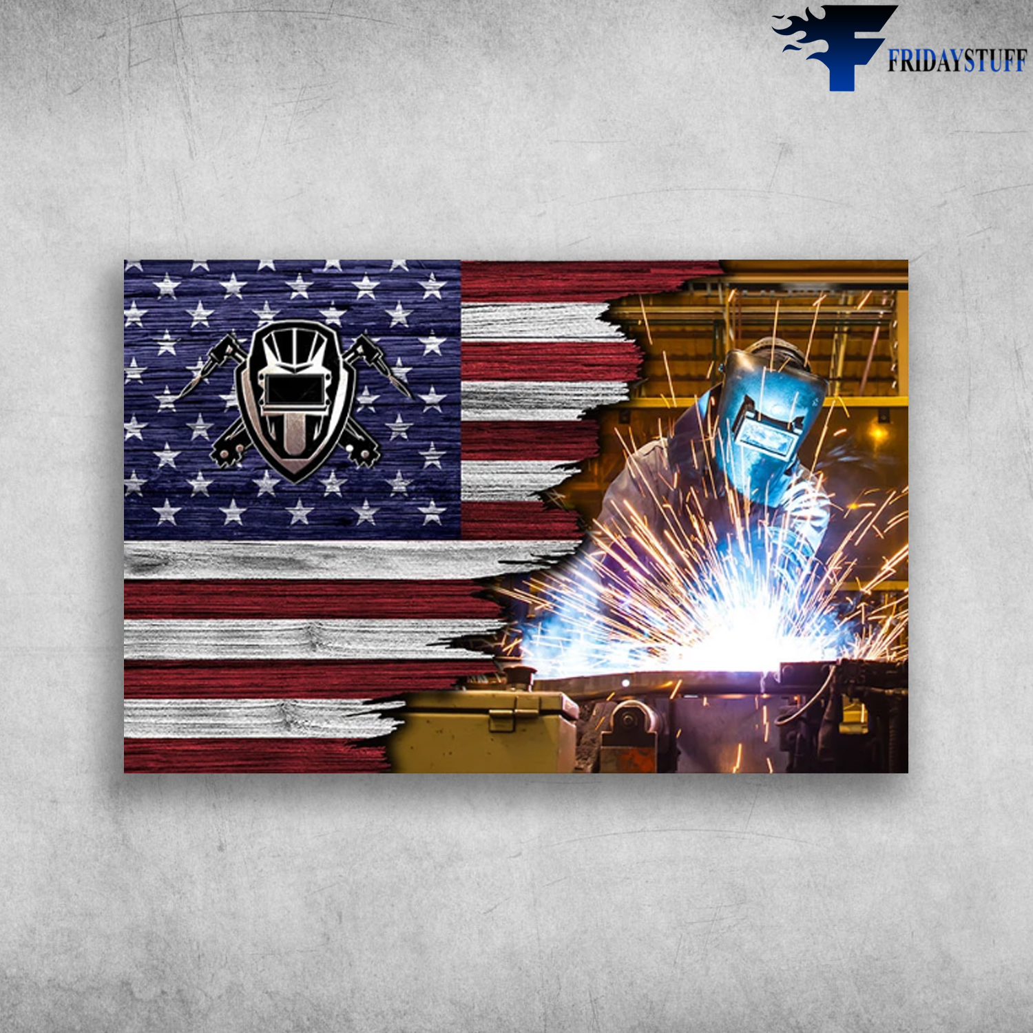 Steel And Metallurgical Industry American Flag