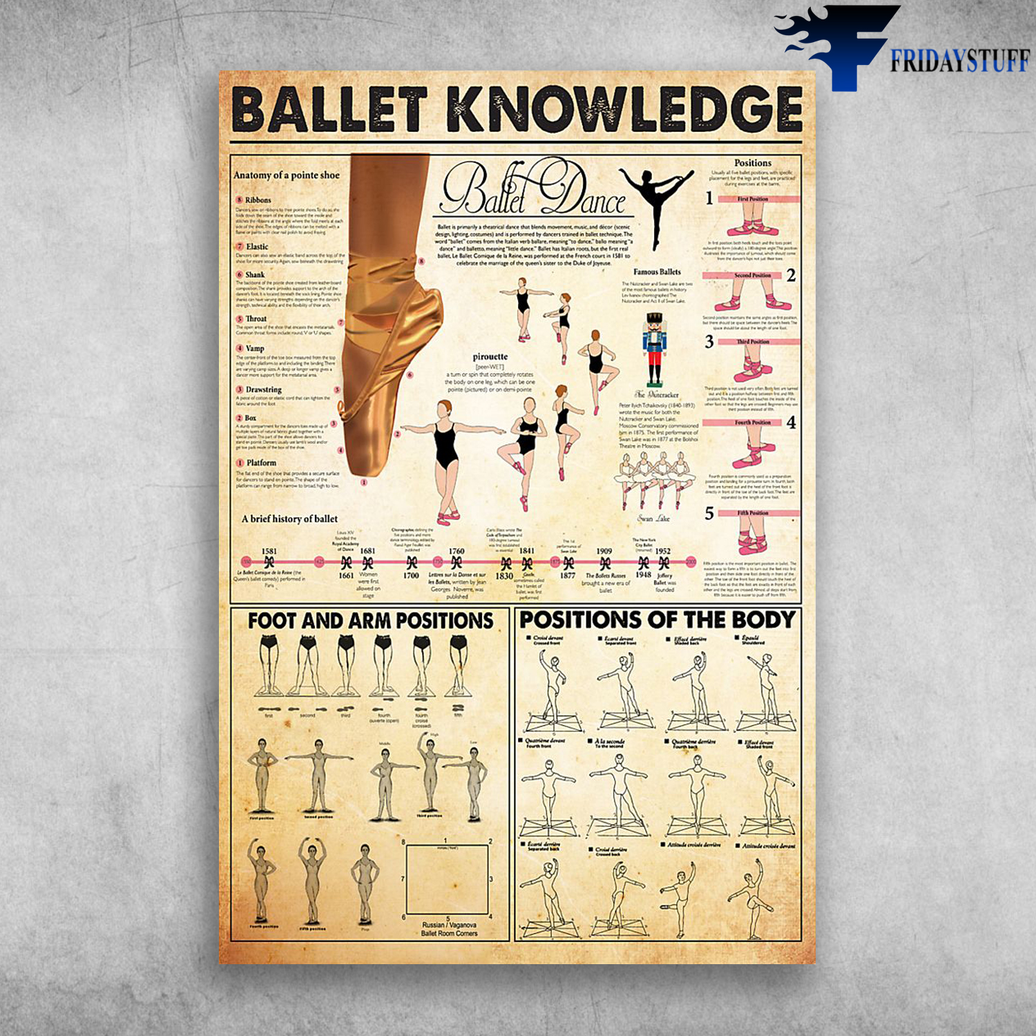 The anatomy of ballet shoes