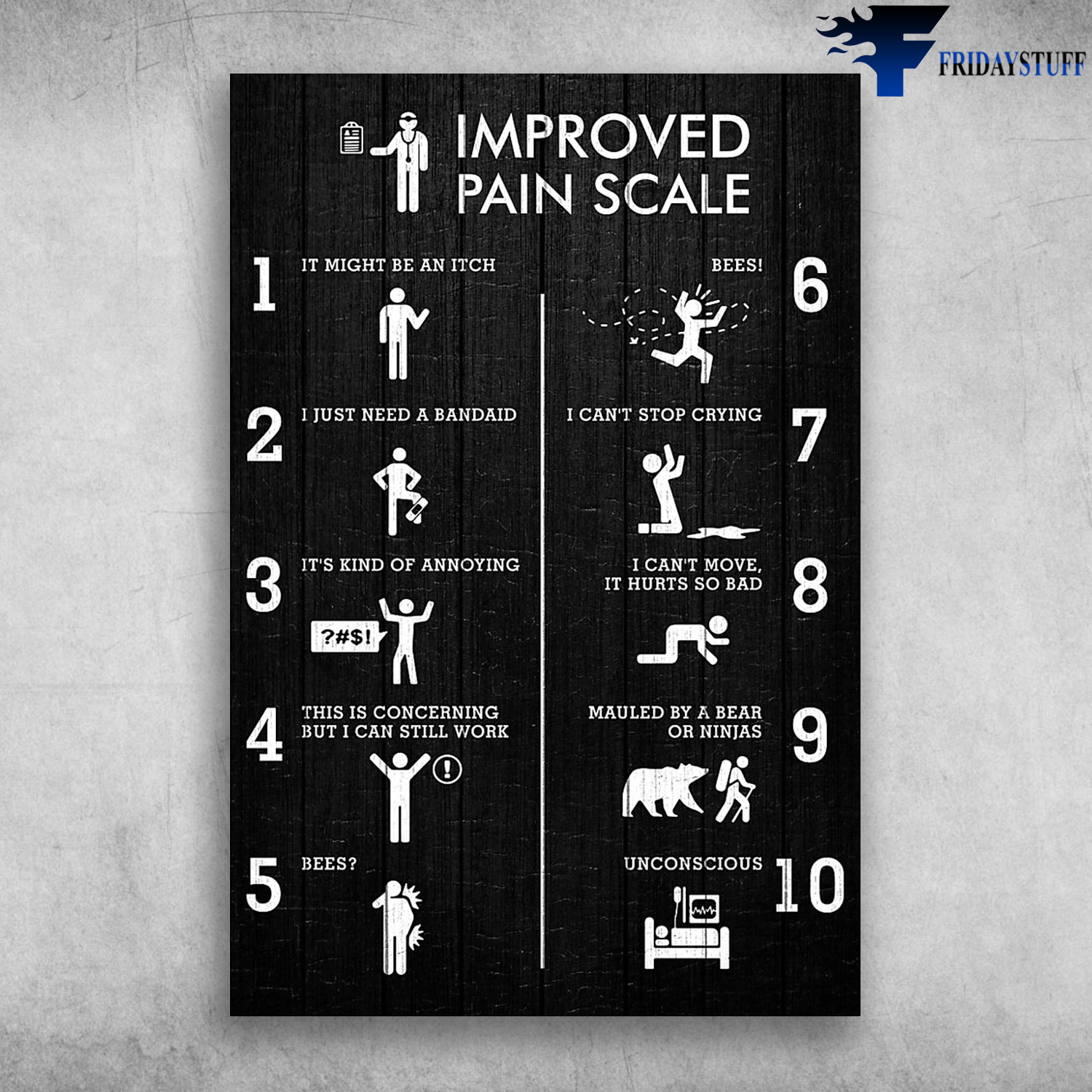 Improved Pain Scale It Might Be An Itch It's Kind Of Annoying
