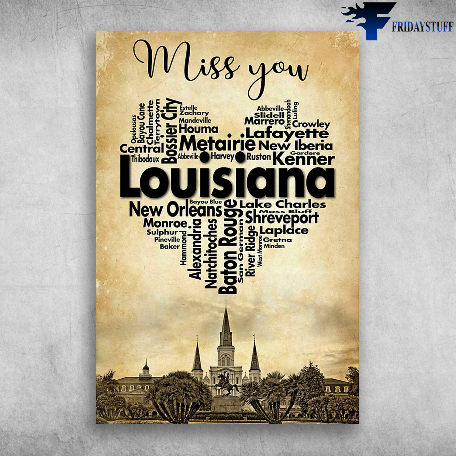 Miss You Jackson Square Louisiana America United States