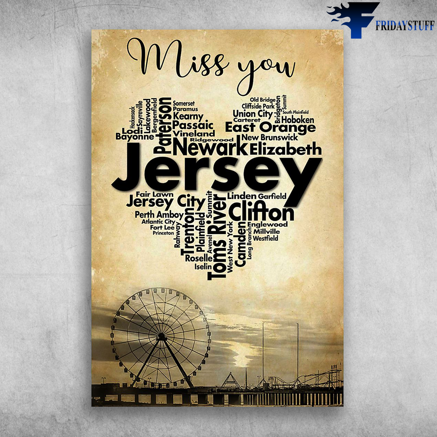 Miss You Jersey America East Orange Elizabeth Paterson