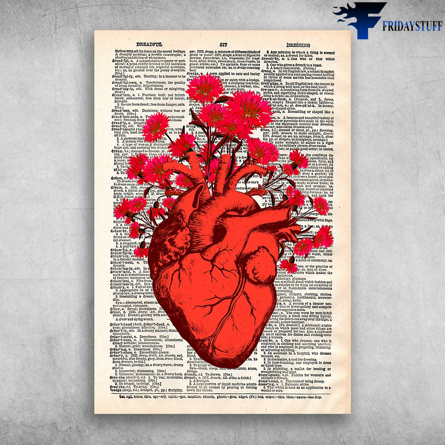 Proud Cardiologist Anatomy Of Human Heart Red Flower Heart