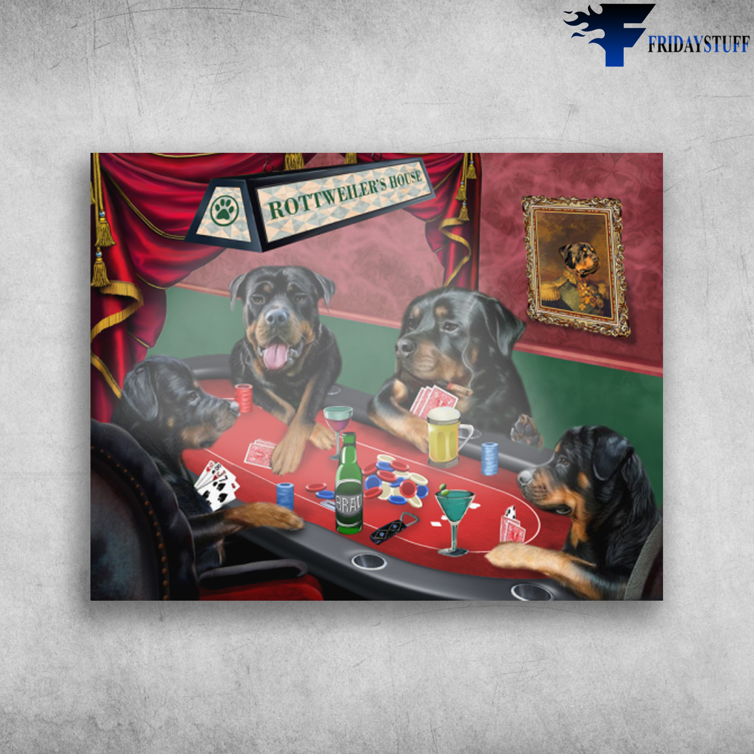 Rottweiler's House Rottweiler Playing Cards