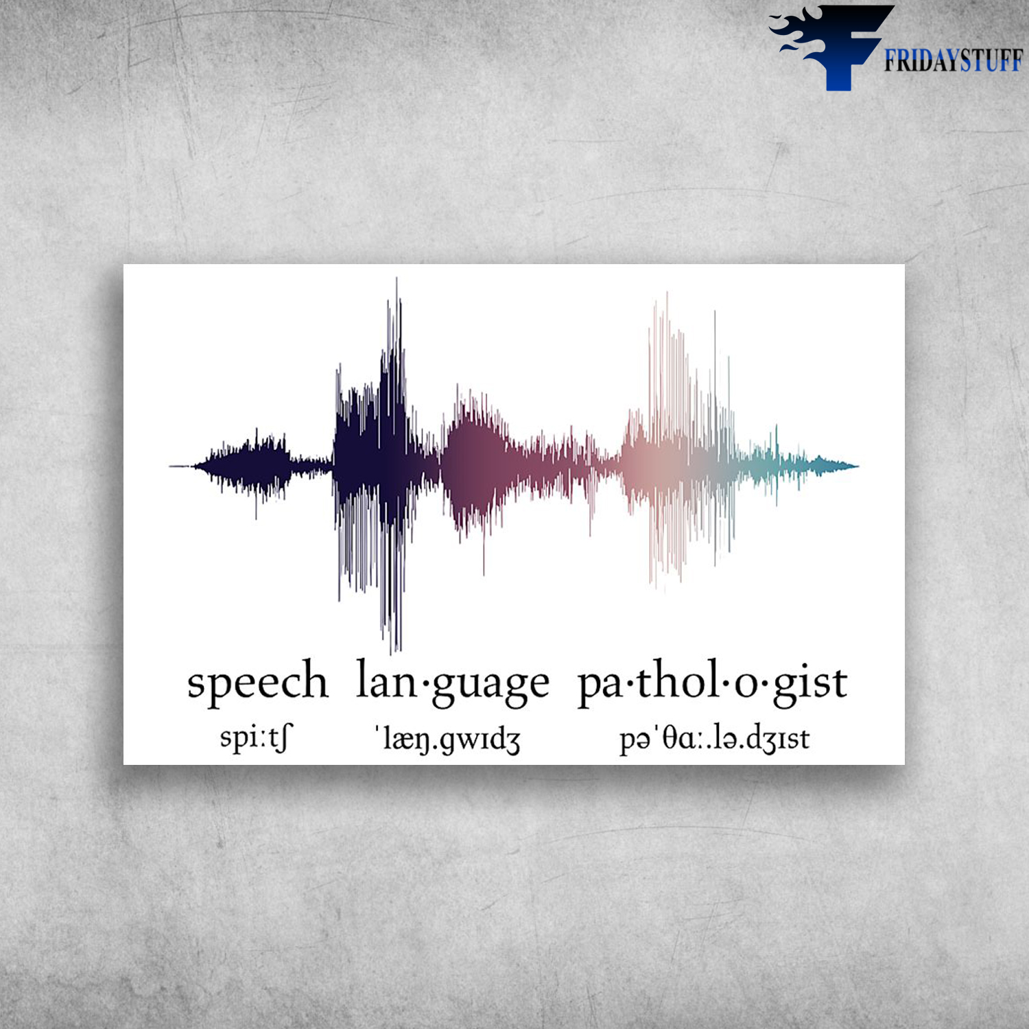 Speech Pathology Gifts Sound Wave Speech Therapist