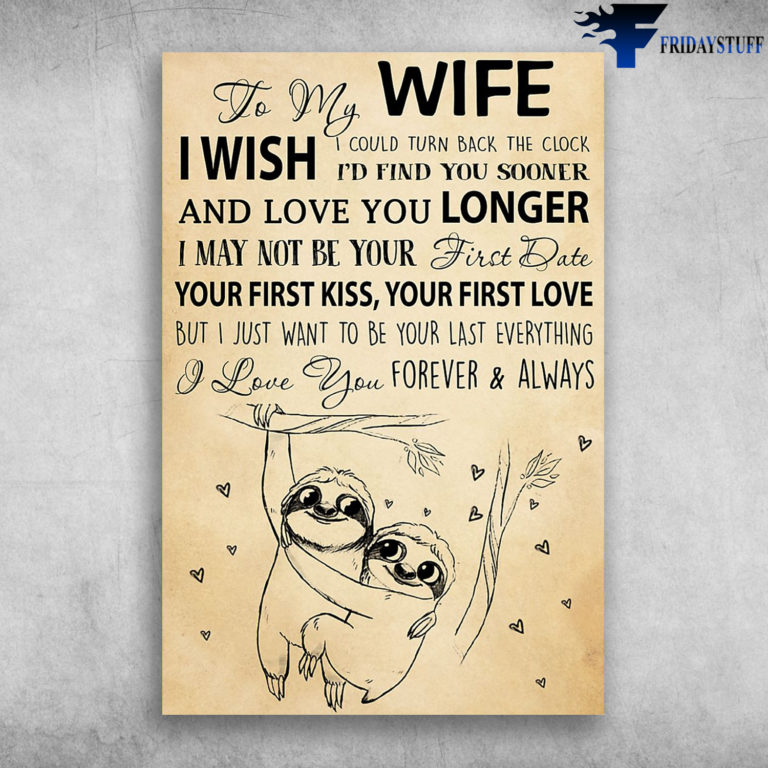 To My Husband I Love You Forever And Always Your Wife Eagle Canvas Poster Fridaystuff