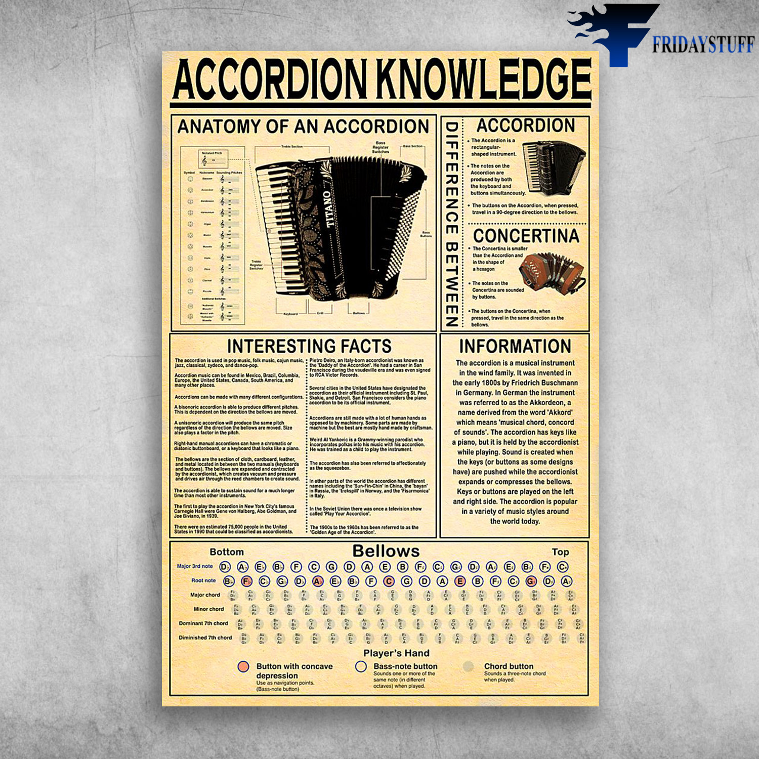 Accordion Knowledge Anatomy Of An Accordion Interesting Facts