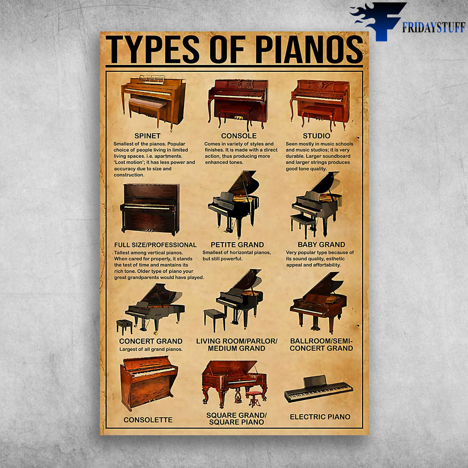 Piano type of deals instrument