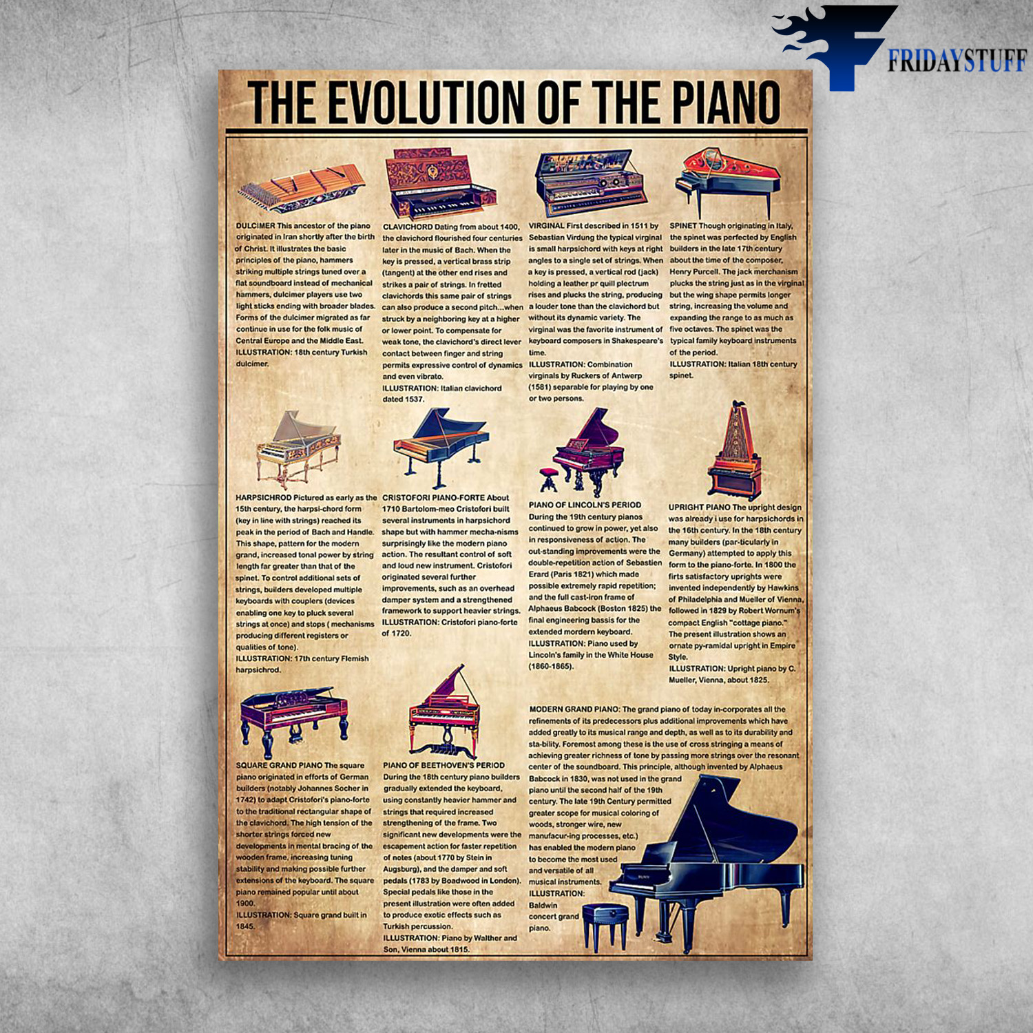 The Evolution Of The Piano Upright Piano Square Grand Piano